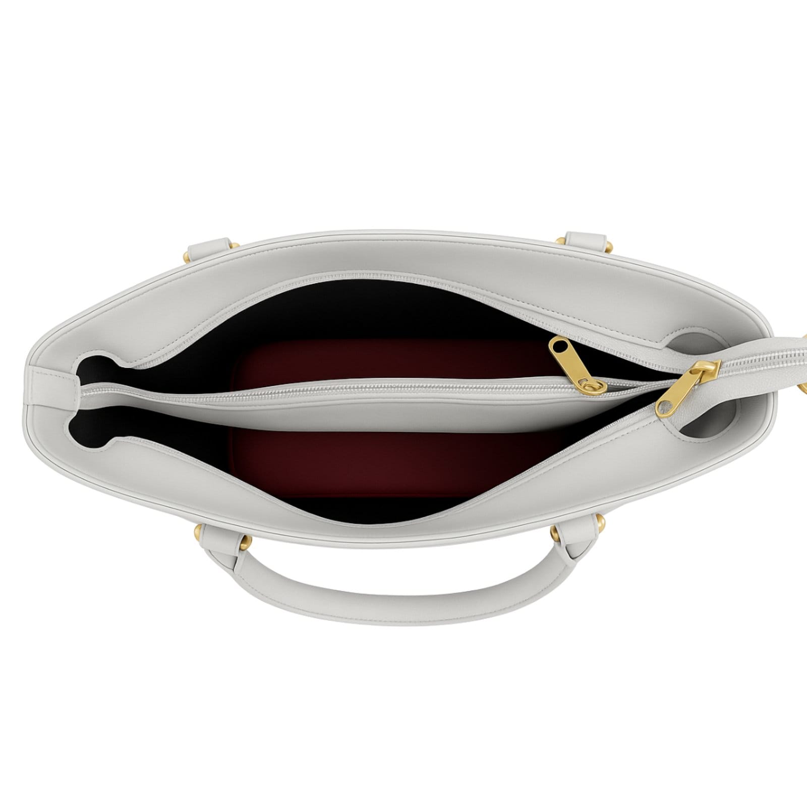 Vista 2 Kit 3 Peças Bolsa Shopper Com Alça De Ombro Bolsa Média TiraColo Ajustável E Nécessaire- Gelo WILLIBAGS branco/off-white