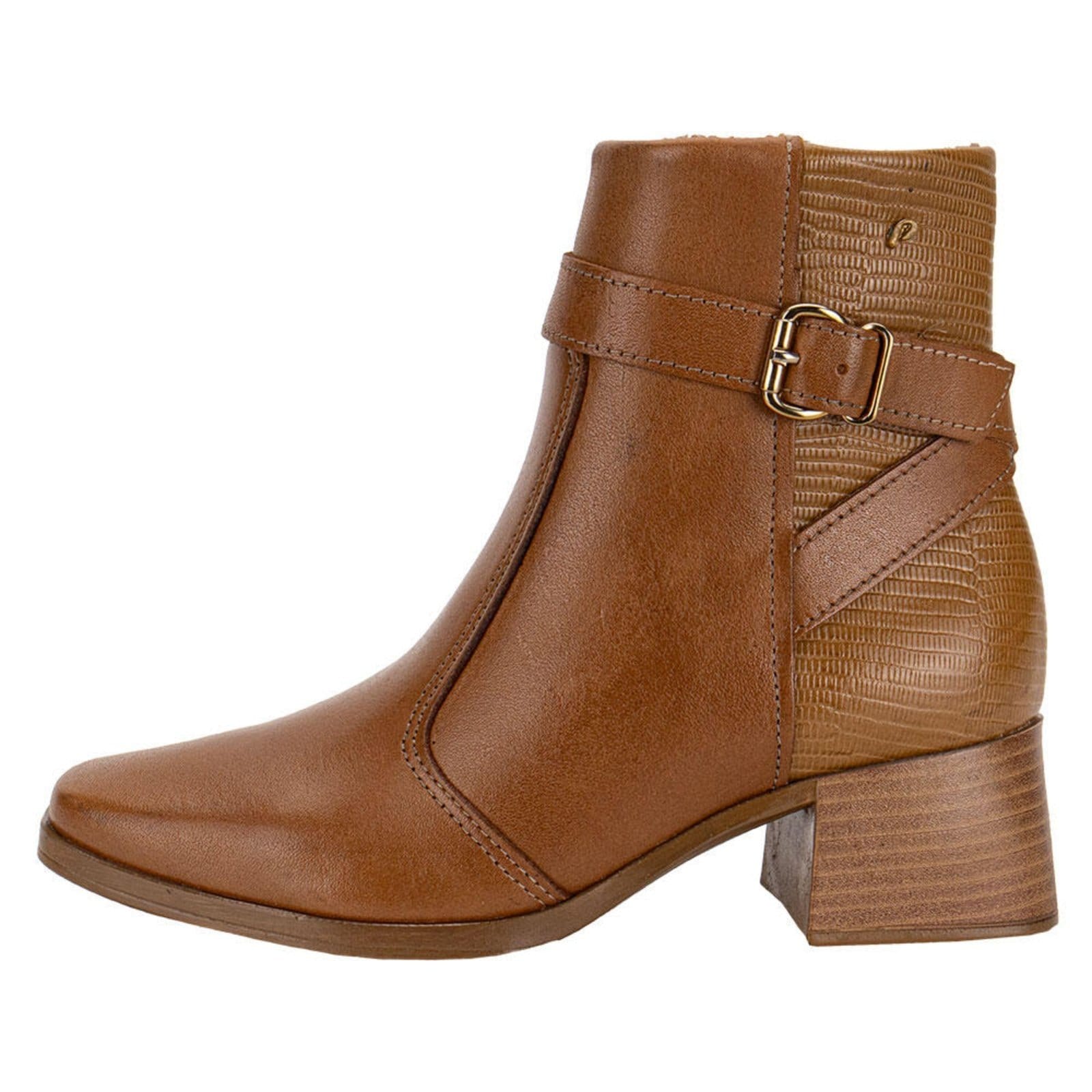 Vista 2 Bota Feminina Cano Baixo Pegada 282353 6072353 PEGADA caramelo