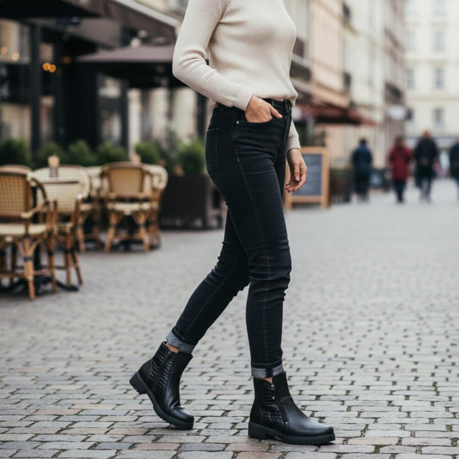 Vista 2 Bota Feminina Cano Baixo Mississipi Mi842 0640842 MISSISSIPI preto