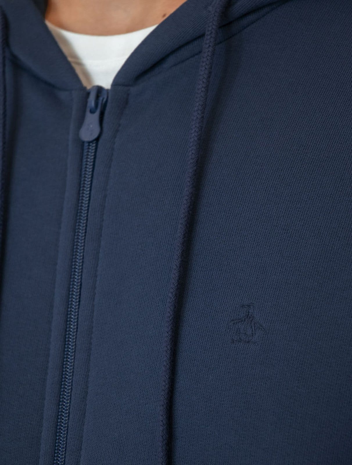 Vista 2 Moletom Original Penguin Masculino Capuz Full-Zip Bordado Marinho Original Penguin azul