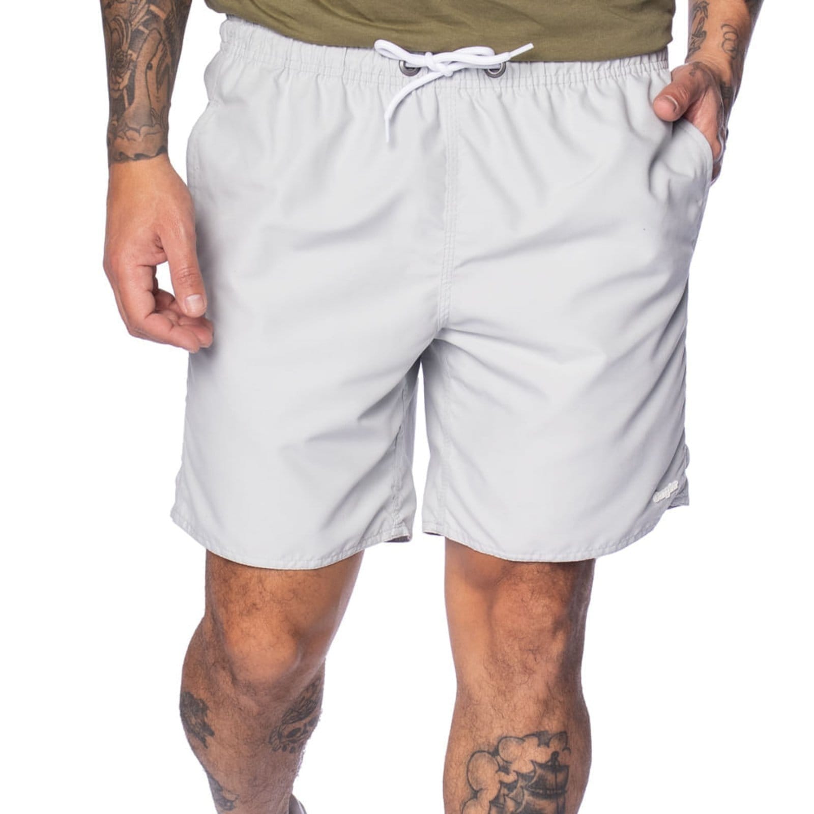 Short Masculino Gangster Tactel Secagem Rápida Off White
