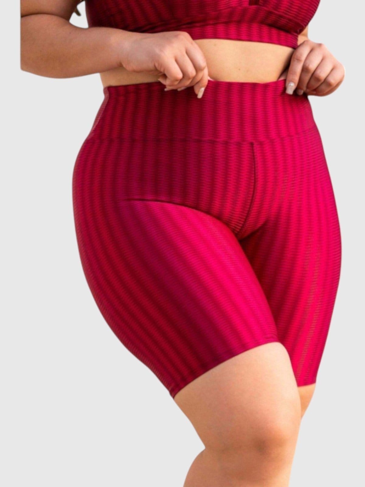 Bermuda Esportiva D Bell Outlet Fashion 3D Plus Size Vermelha