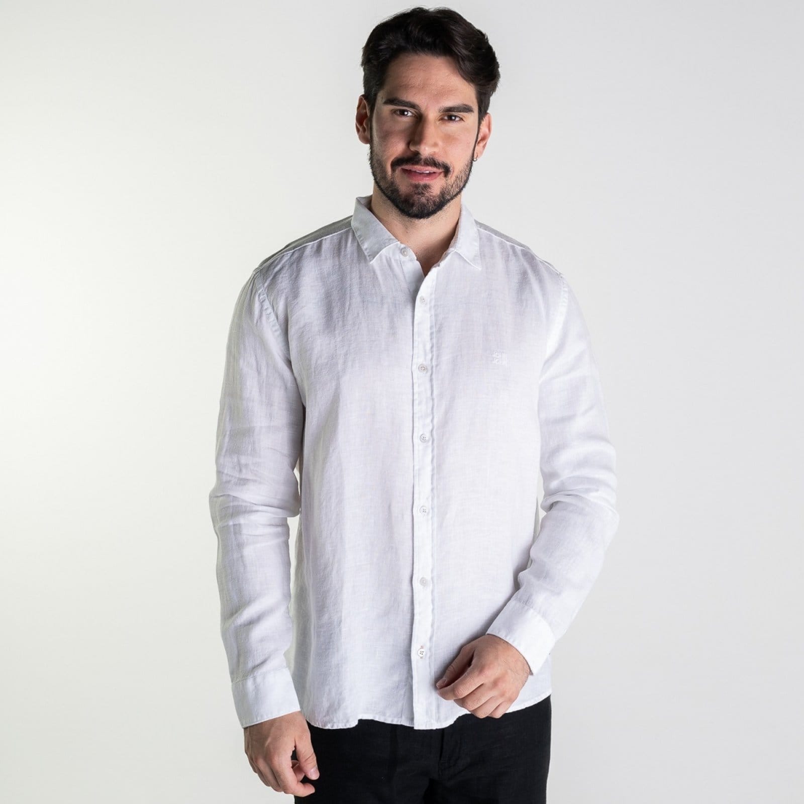 Vista principal Camisa John John Linho Branca Jonh John branco