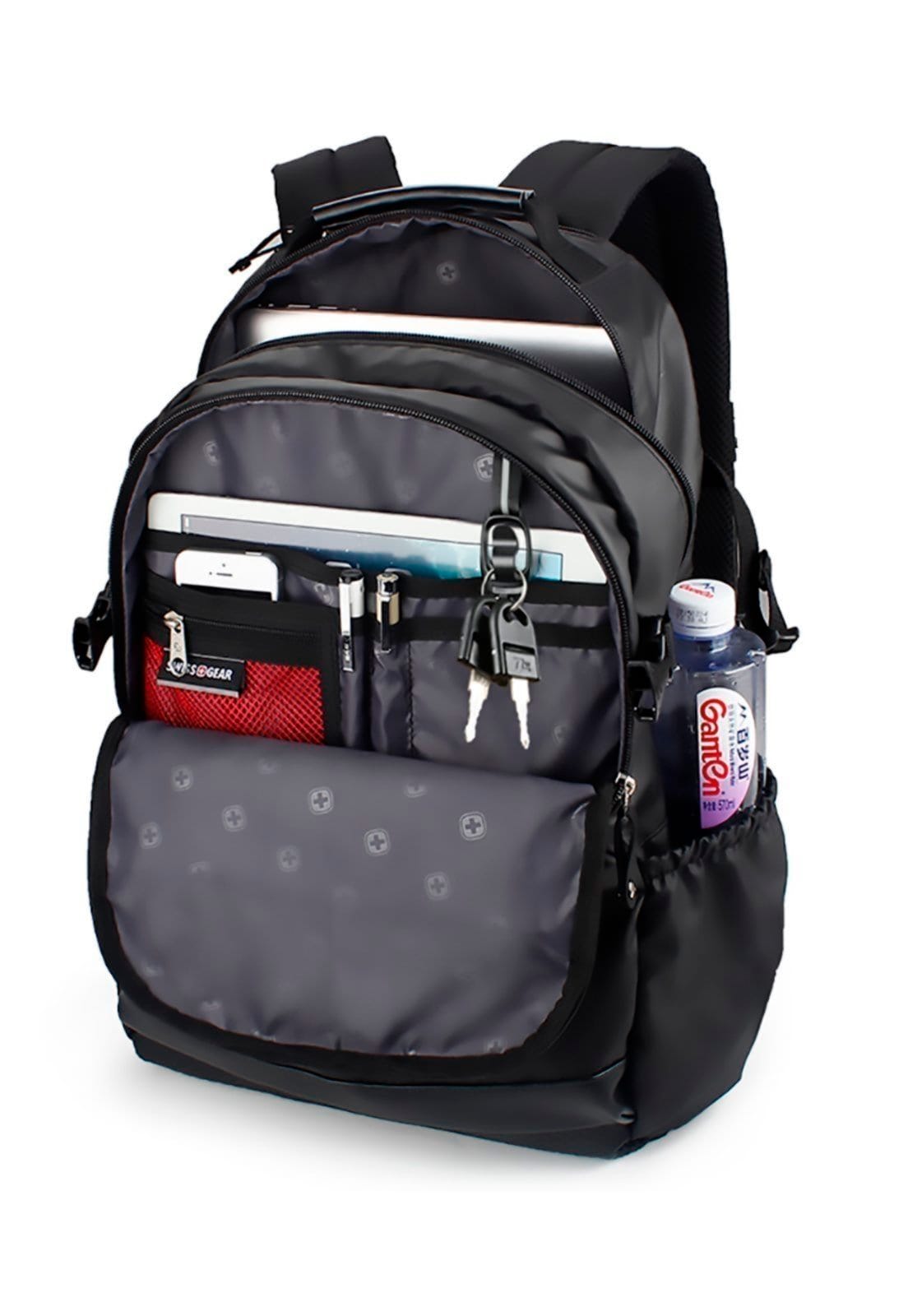 Vista 2 Mochila Executiva Notebook Saída USB Reforçada Crossgear preto