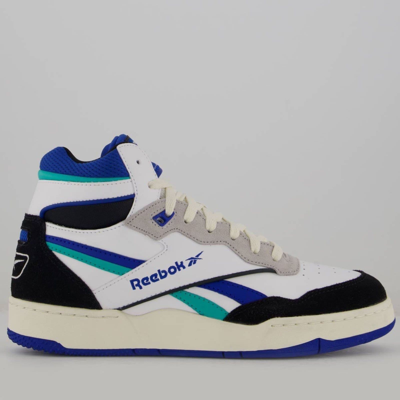 Tênis Reebok BB 4000 II Mid Branco e Azul