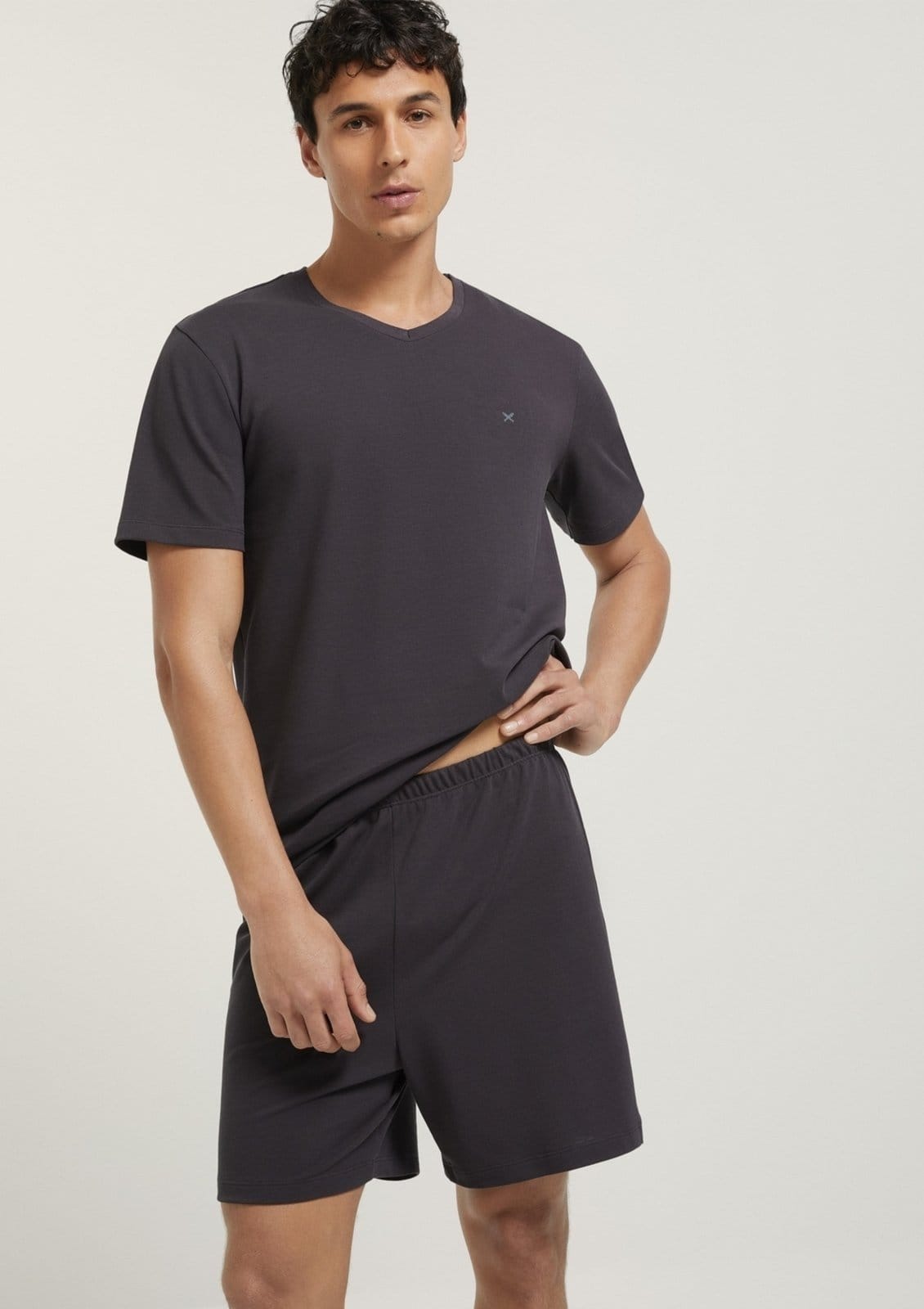 Pijama Curto Masculino Em Piquet Hering - 2