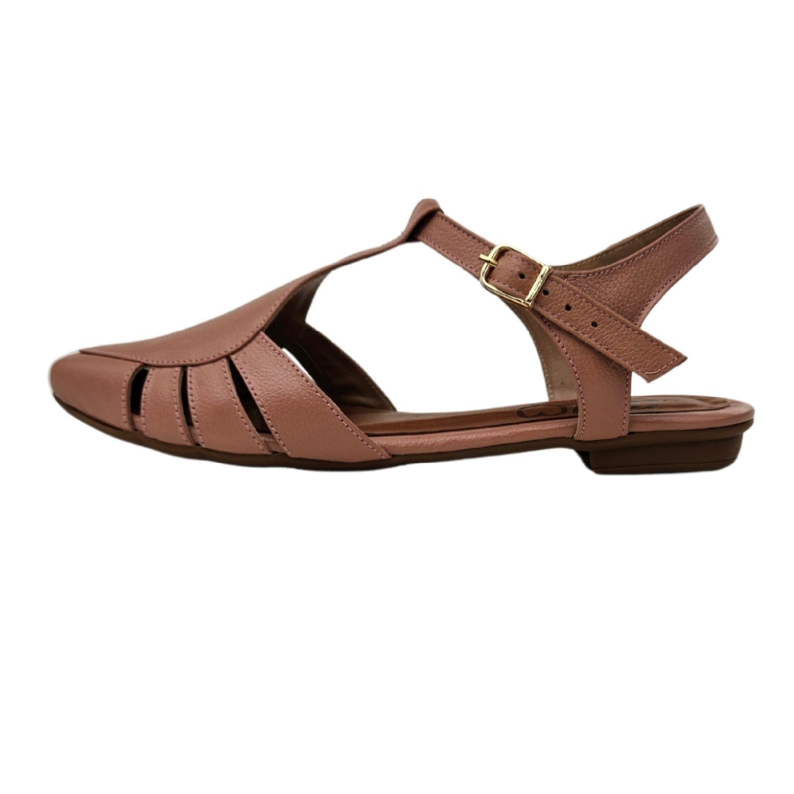 Vista 2 Sapatilha em Couro Amo Calçados Alice Antigo Amo Calçados rosa