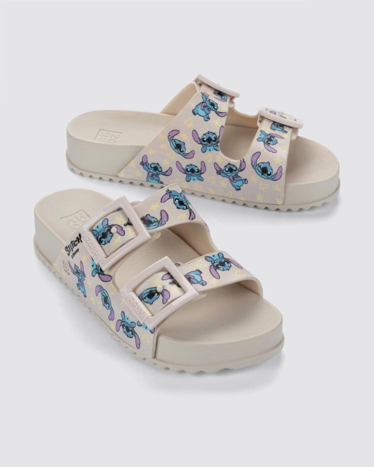 Vista principal Chinelo Slide Disney Zaxy Off-white Zaxy off-white white