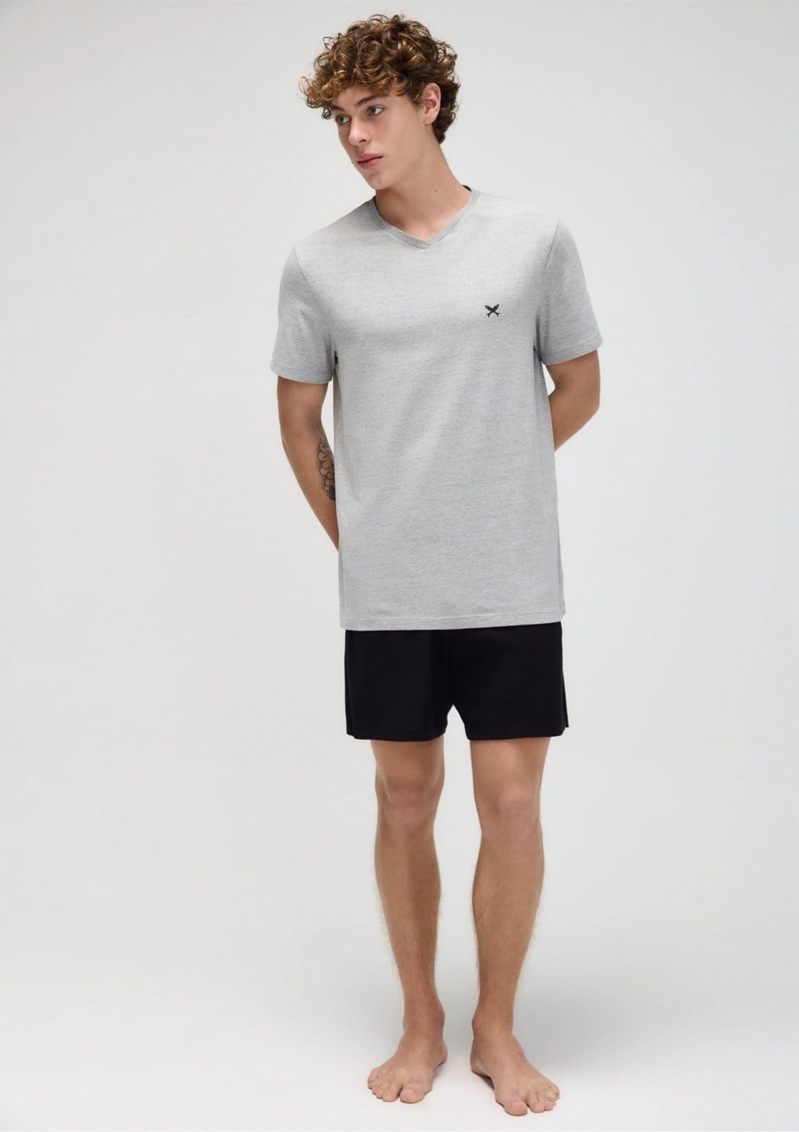 Pijama Masculino Curto Em Malha