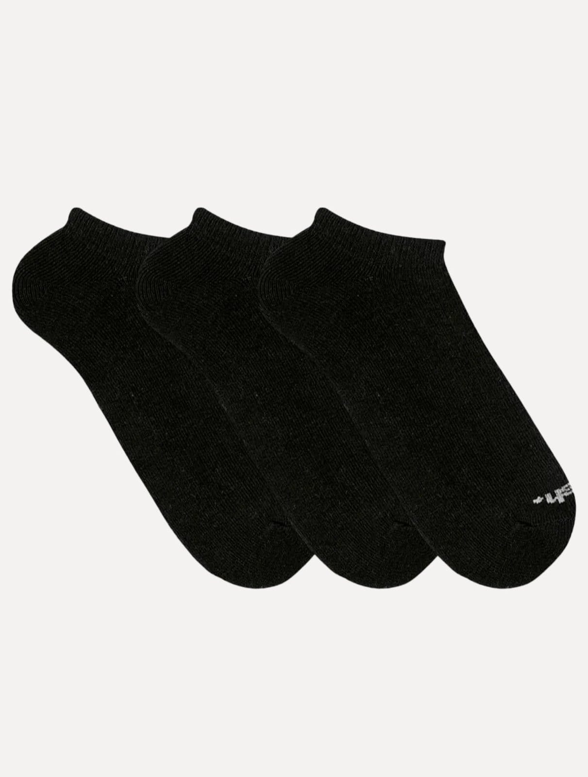 Meia Mash Esportiva Invisível Preta Kit 3 Pares