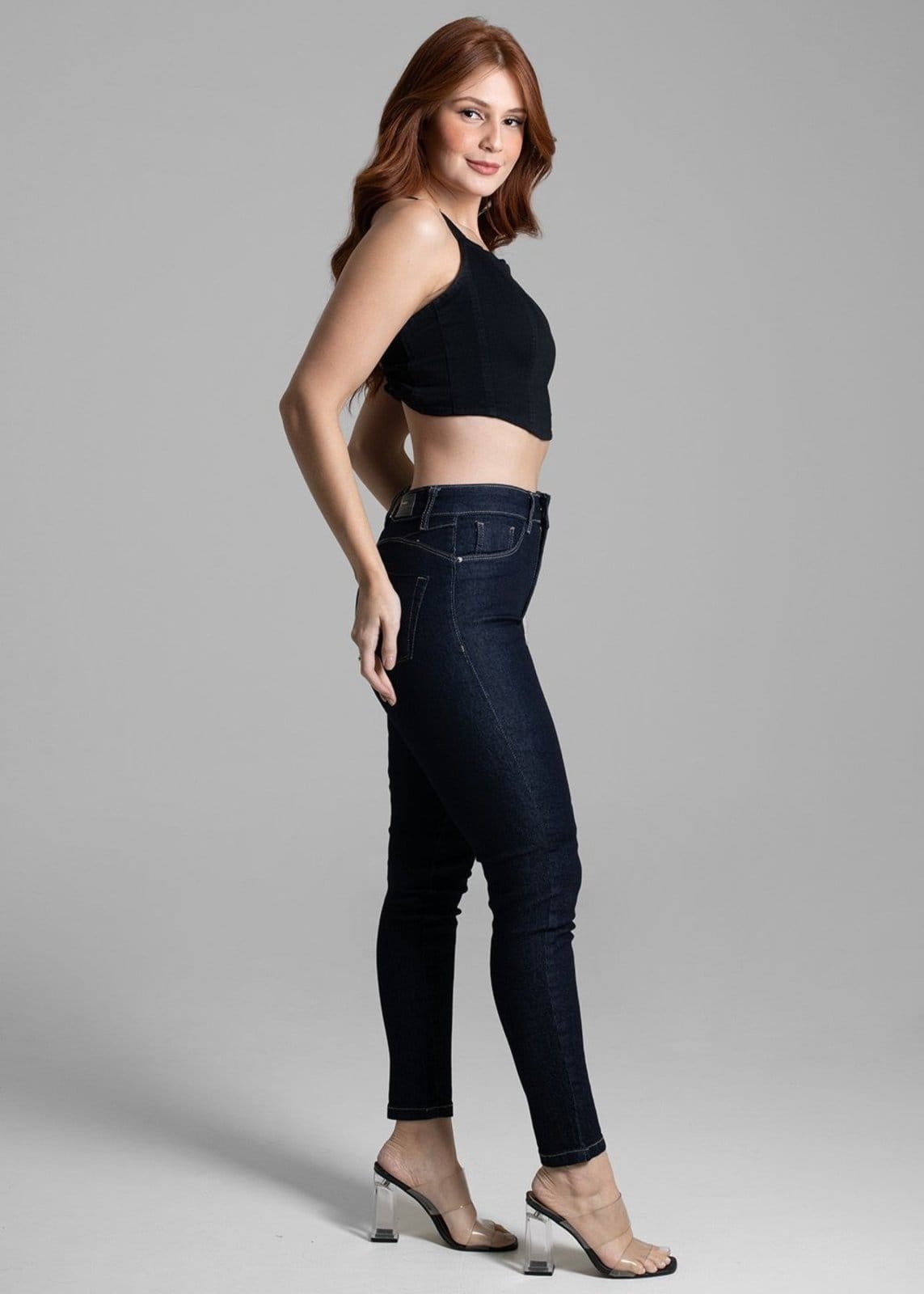 Vista 2 Calça Jeans Sawary Push Up - 267484 Sawary azul