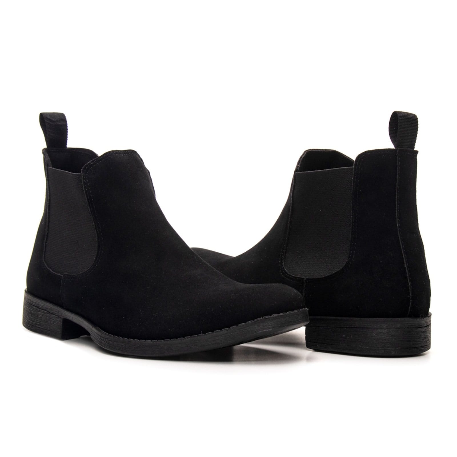 Vista 2 Botina Bota Chelsea Masculina Country Rodeio Confortavel Camurça Preta Bia Ramos preto