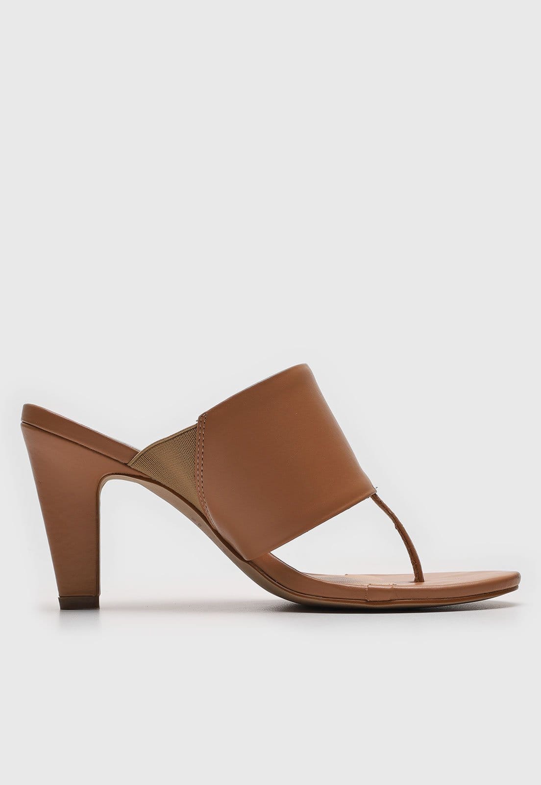 Vista 2 Tamanco Luiza Barcelos Liso Luiza Barcelos caramelo