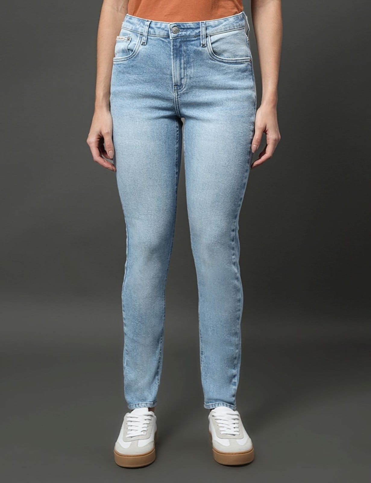 Calça Jeans Feminina Skinny 5 Pockets Calvin Klein Jeans Claro