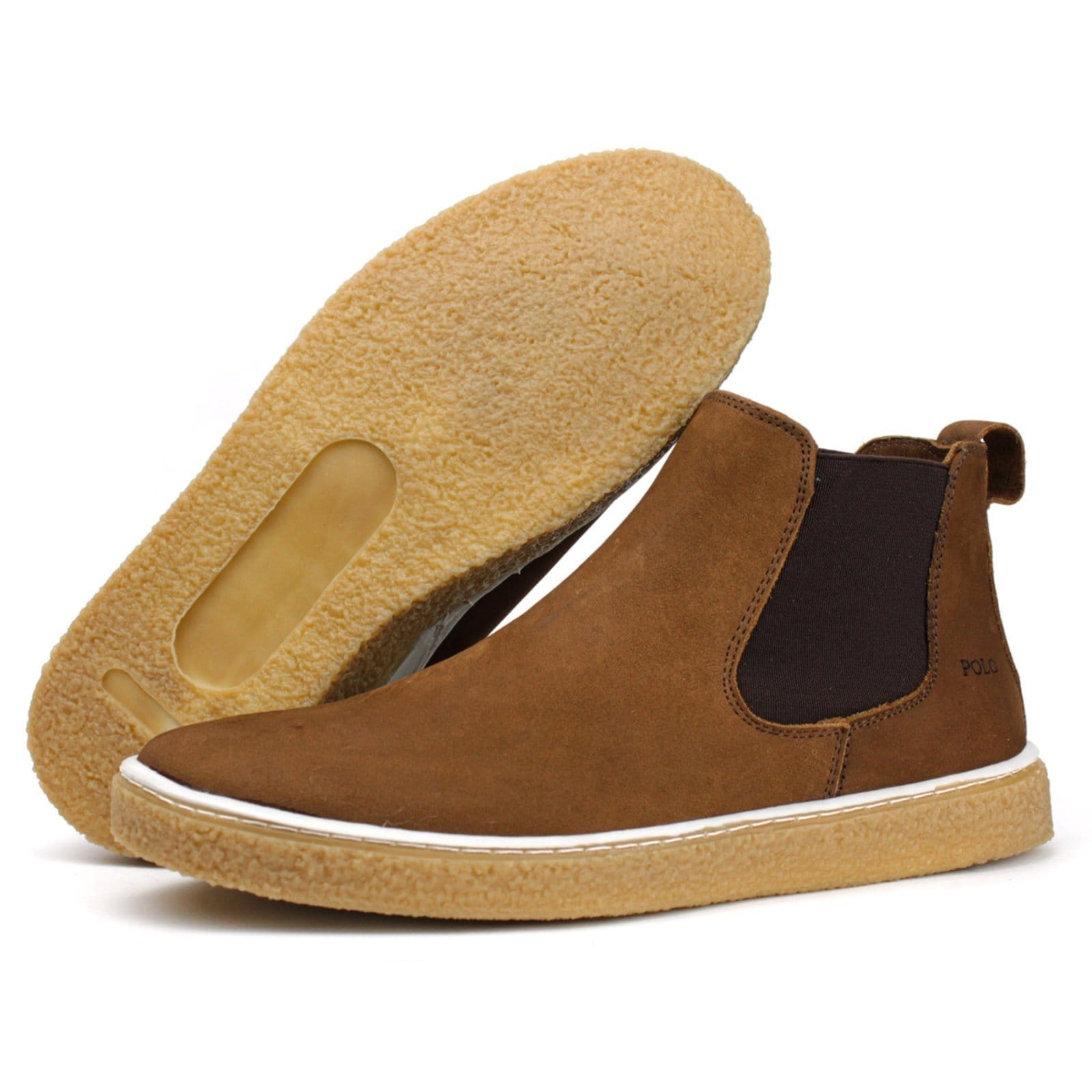 Vista 2 Bota Chelsea Coturno Masculino SuperShoes Terra super shoes marrom