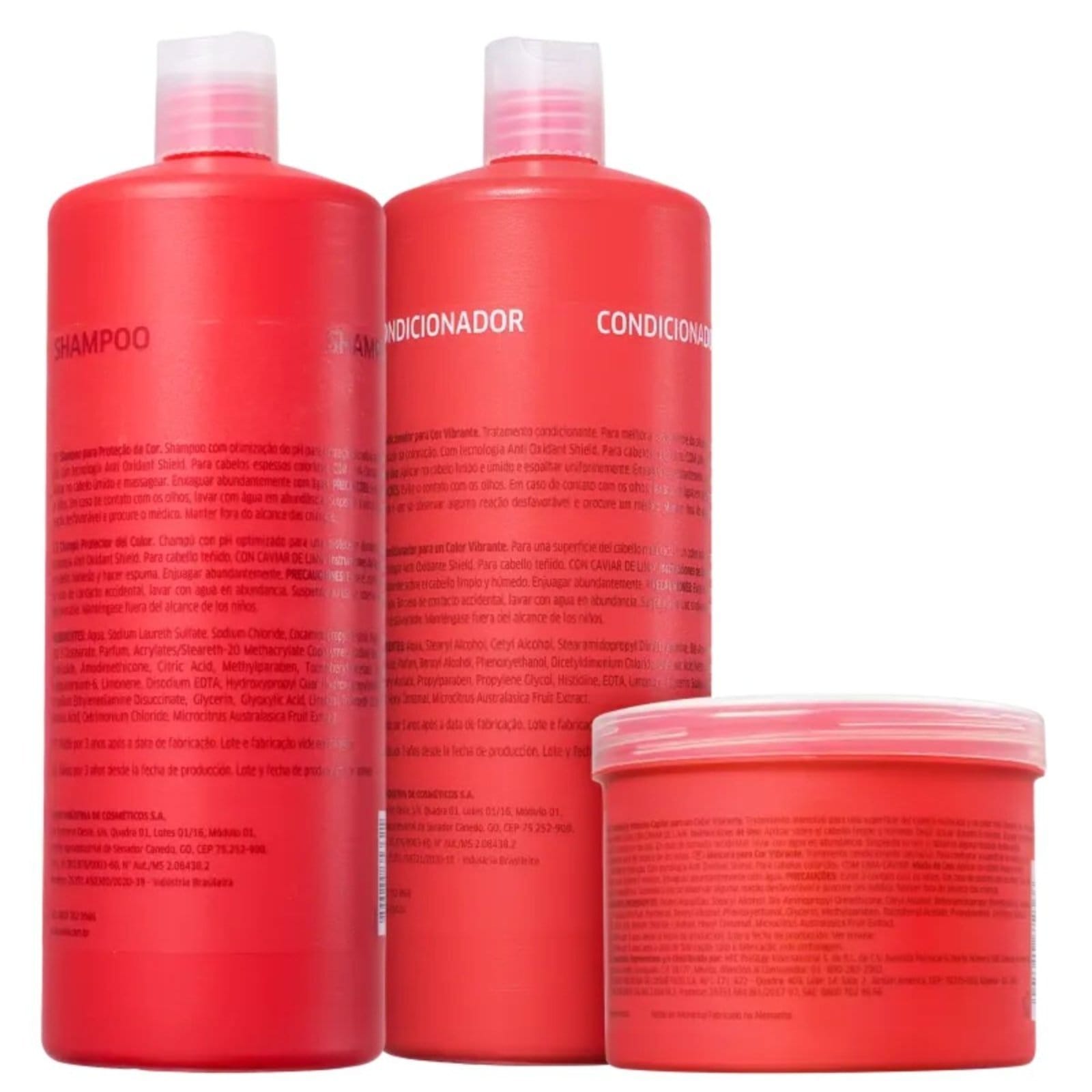 Vista 2 Wella Color Brilliance Sh 1L+Cond 1L- Máscara Wella unico