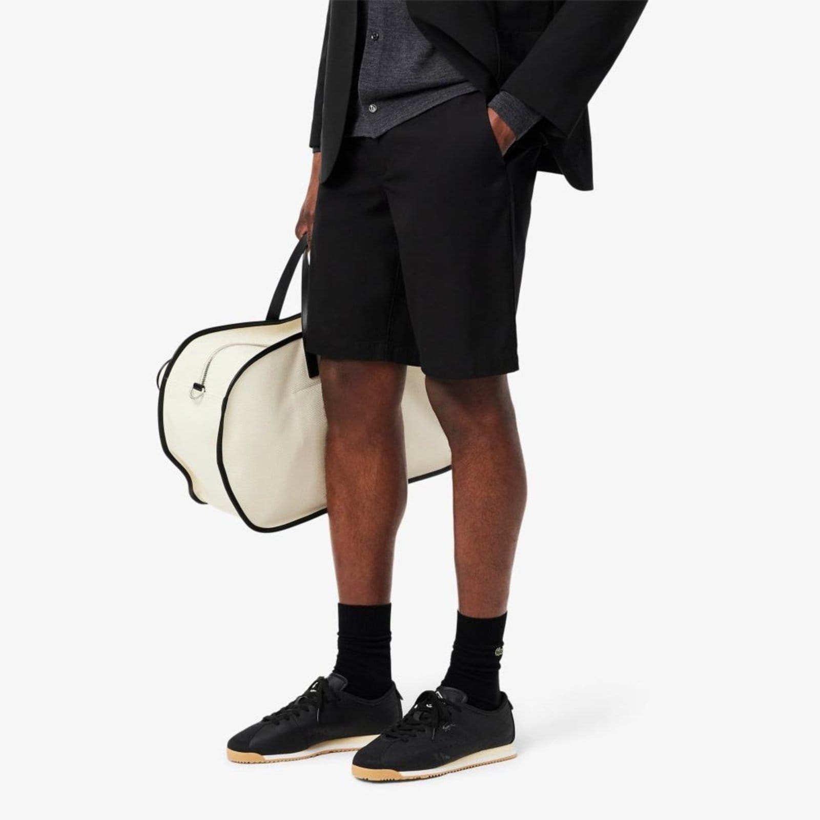 Vista 2 Bermuda Chino em Gabardine Ajuste Regular Lacoste preto