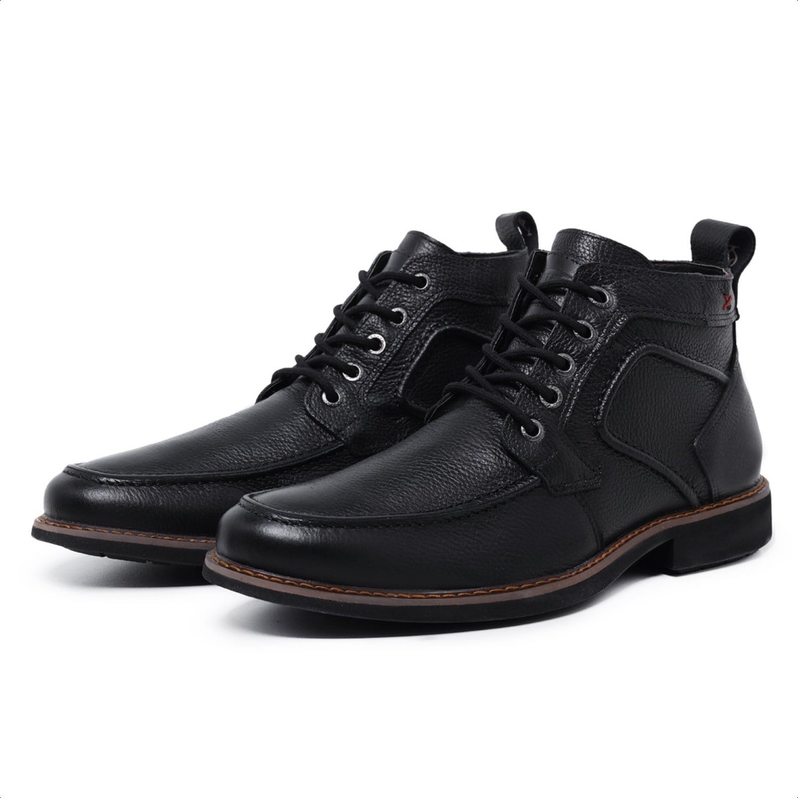 Vista 2 BOTA COTURNO DE COURO MASCULINO, MODELO FLOTER 8100, PROMOÇÁO PARA OS PRIMEIROS 50 PARES Mister Couros preto
