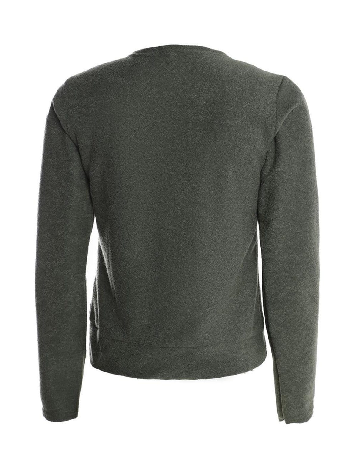 Vista 2 Blusão Bouclê Felpado Feminino Bright Girl'S verde