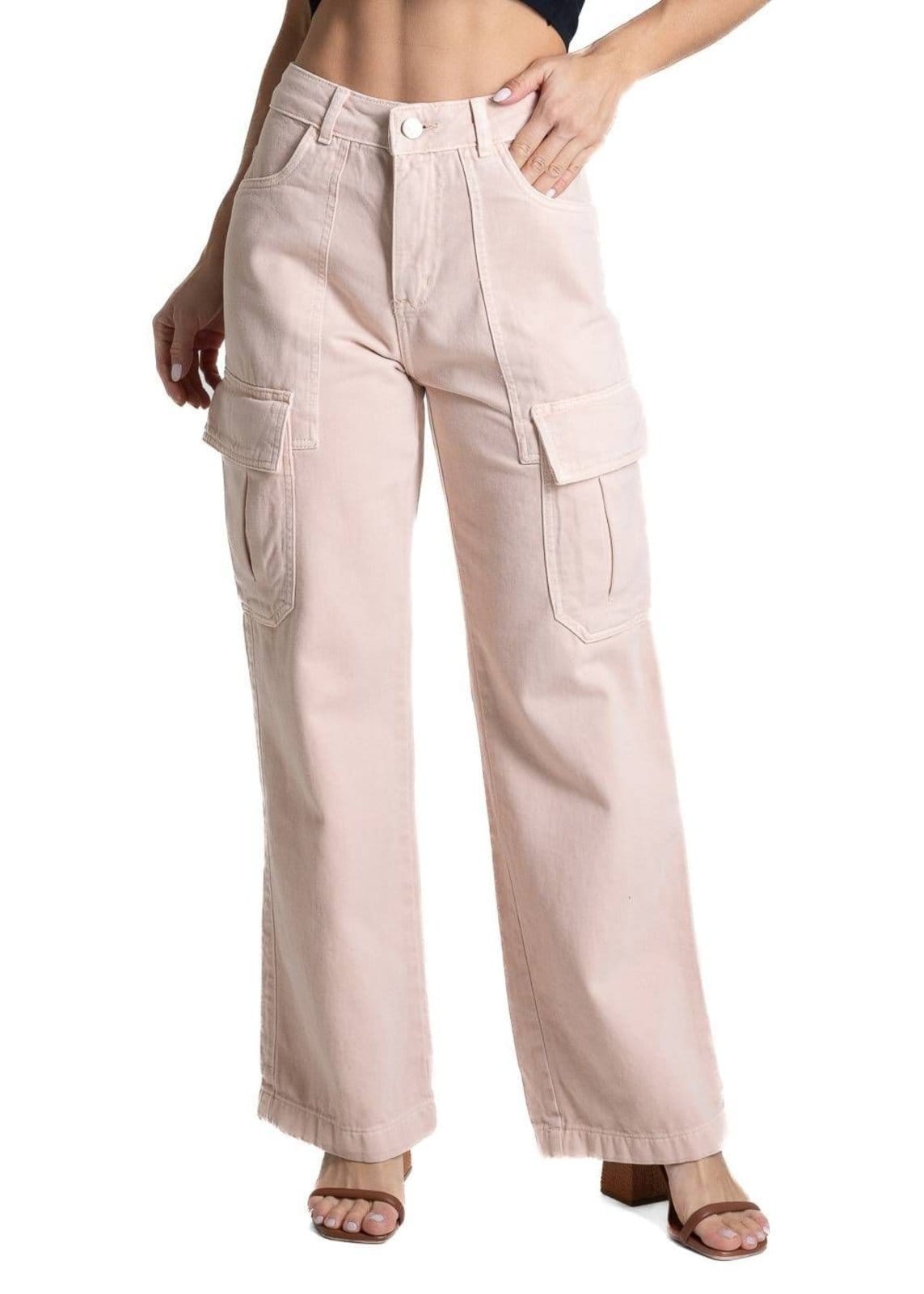 Calça Sarja Sawary Wide Leg - 282296