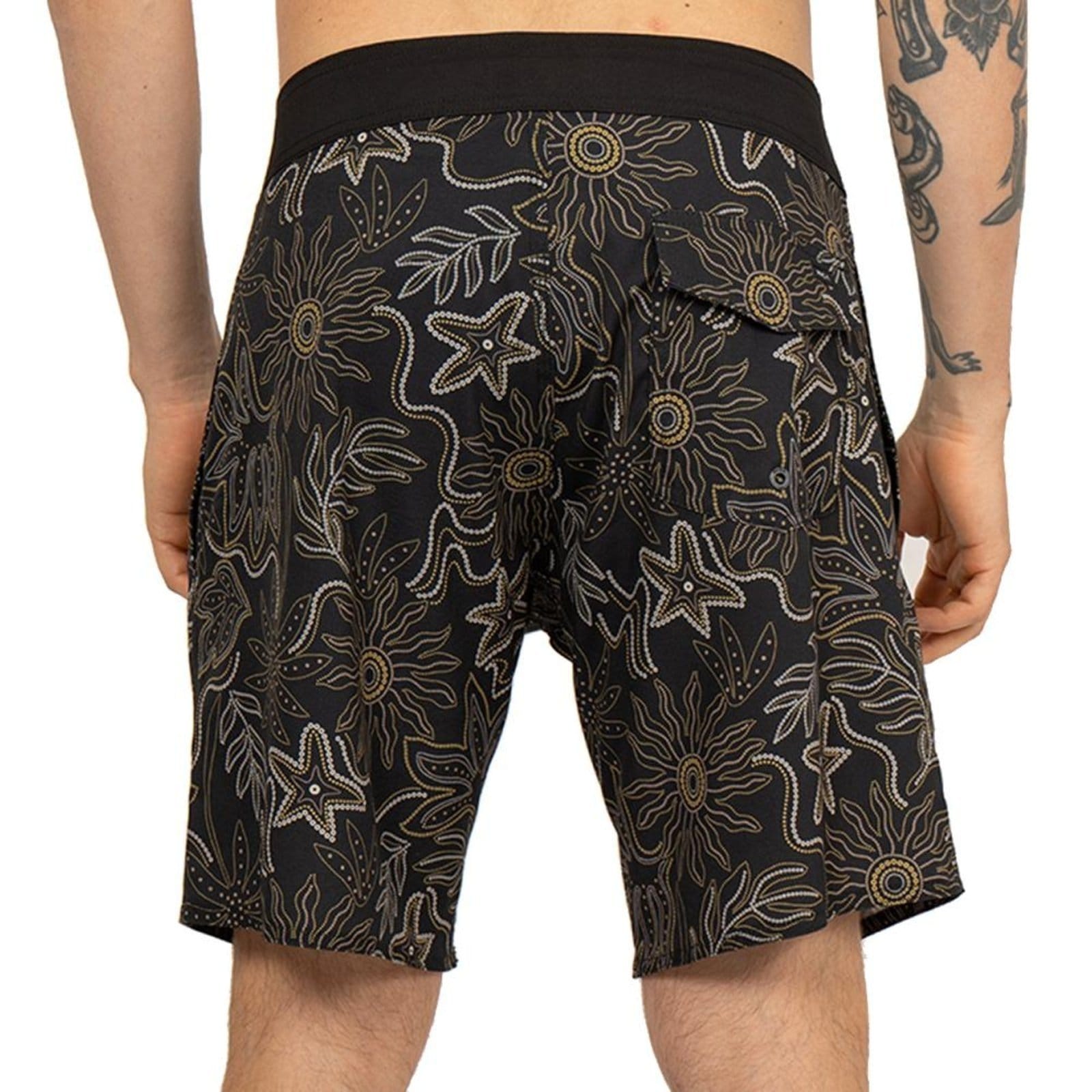 Vista 2 Bermuda RVCA Botanic VA SM26 Masculina RVCA preto