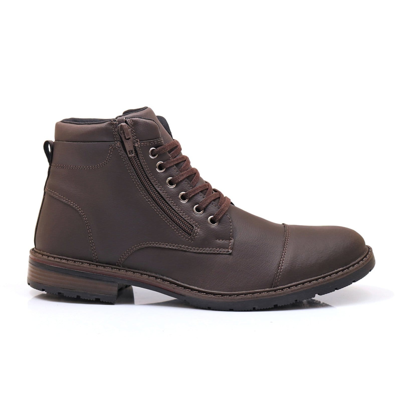 Vista 2 Bota Masculina Bredeni Com Ziper State Com Carteira BREDENI marrom