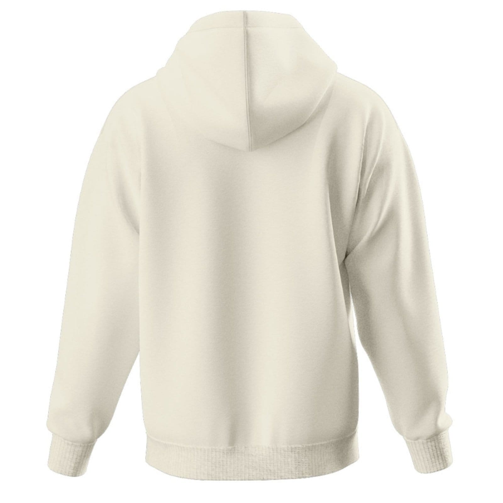 Vista 2 Moletom Relaxado Masculino Canguru Modelo Siri 2 Confortável Off White Relaxado branco white