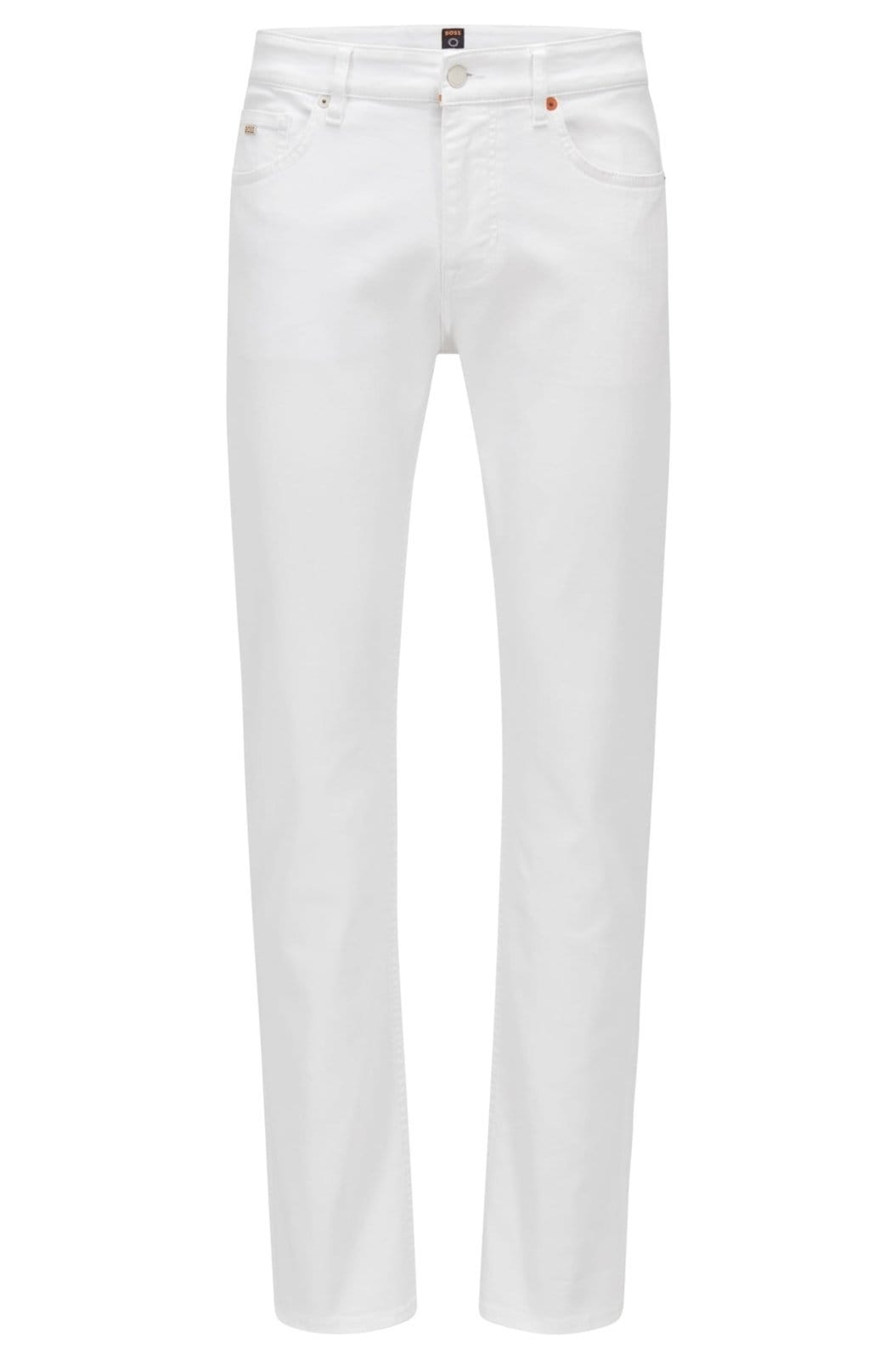 Vista principal Calça Jeans Slim Fit Em Denim Super Stretch Boss branco denim