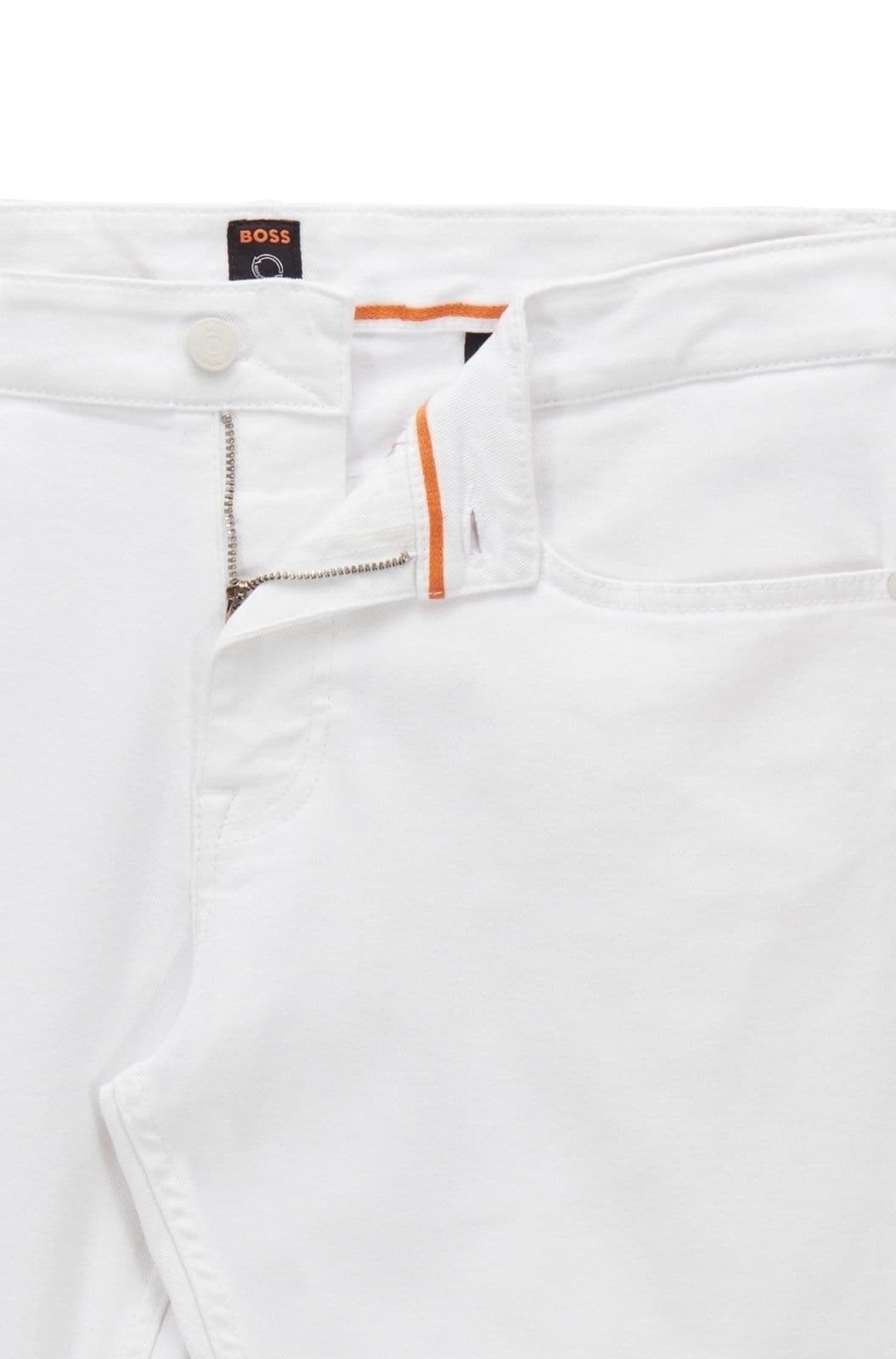 Vista 2 Calça Jeans Slim Fit Em Denim Super Stretch Boss branco denim