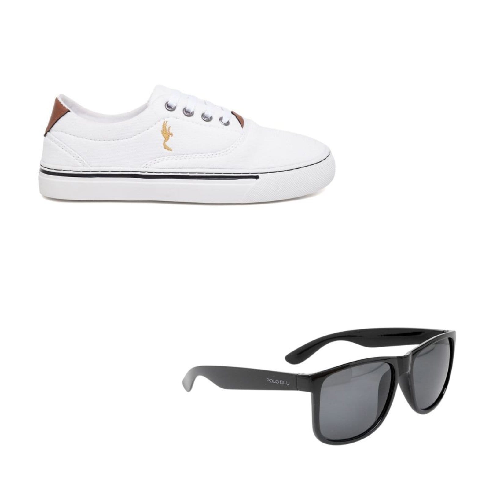 Tênis Feminino Old Street Moderno Branco Polo Blu com Óculos do 33 ao