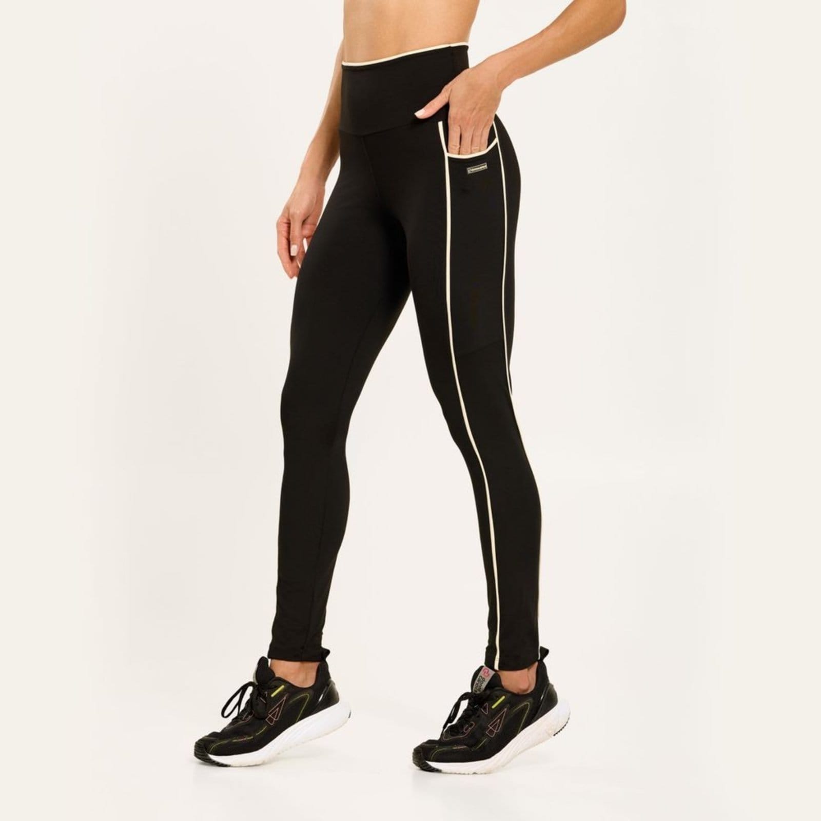 Legging Ladder Preta Poliamida