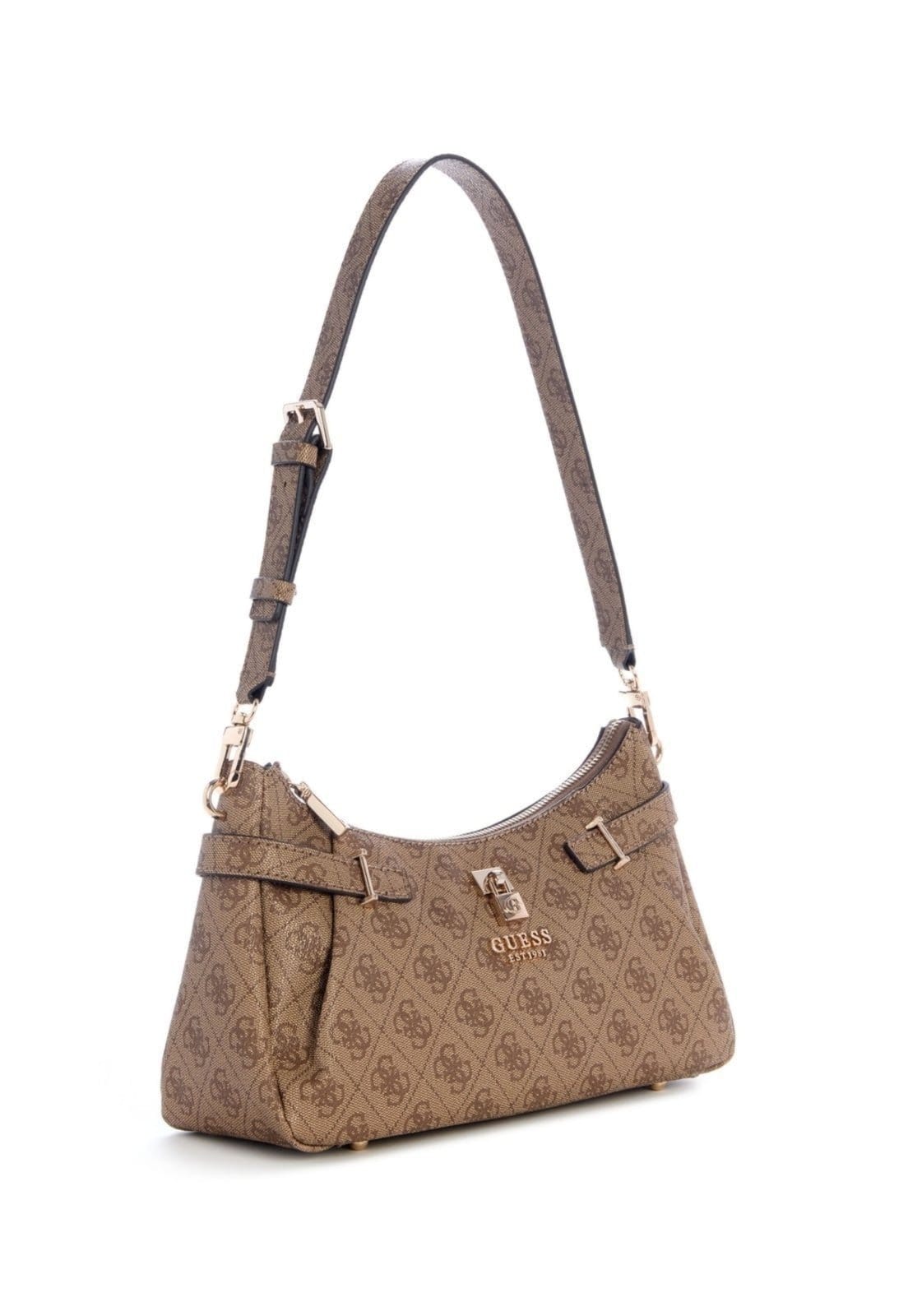 Vista 2 Bolsa Guess Yesba Shoulder Bag Bege Guess amarelo