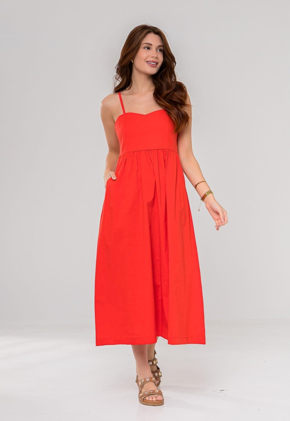 Vestido Aura Solange Viscose Maquinetada