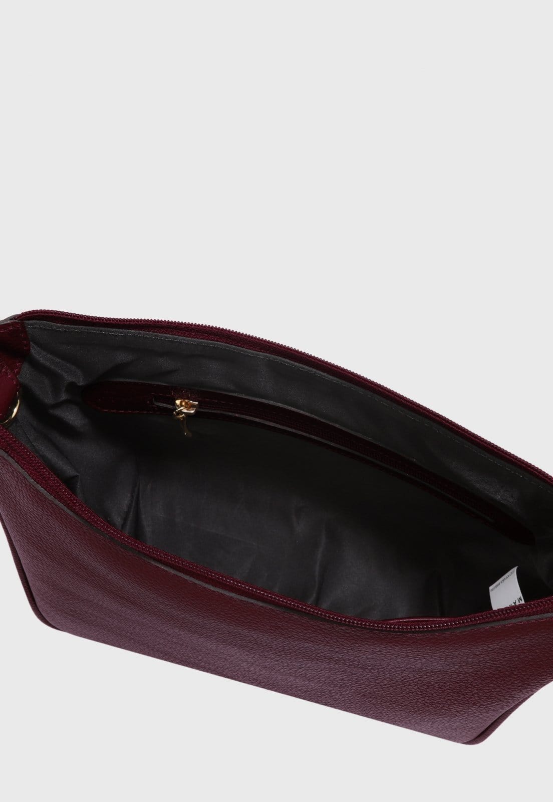 Vista 2 Bolsa Transversal de Couro Mariart Macaúba Rubi Mariart vinho