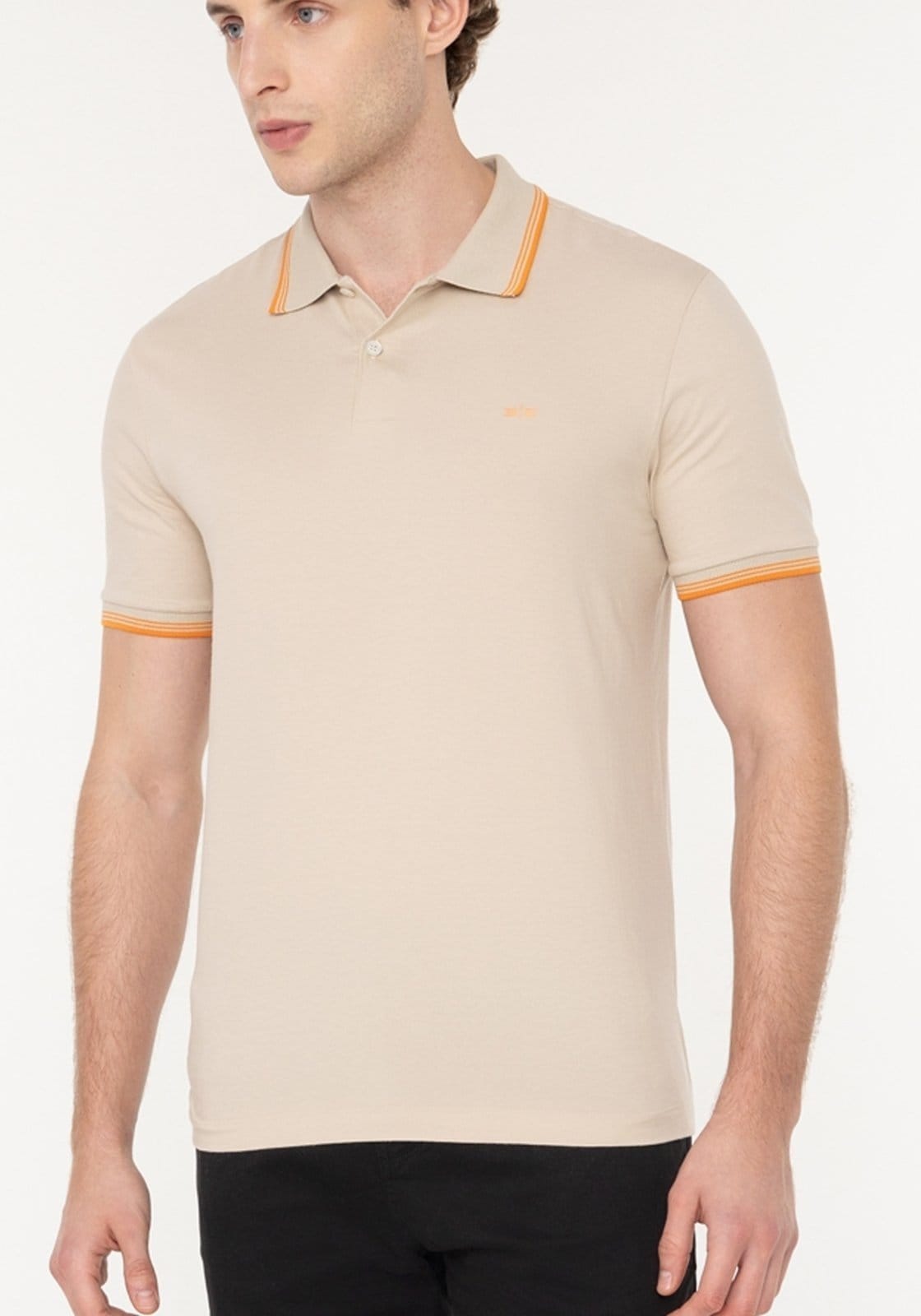 Camisa Polo De Mangas Curtas Em Algodão Responsável