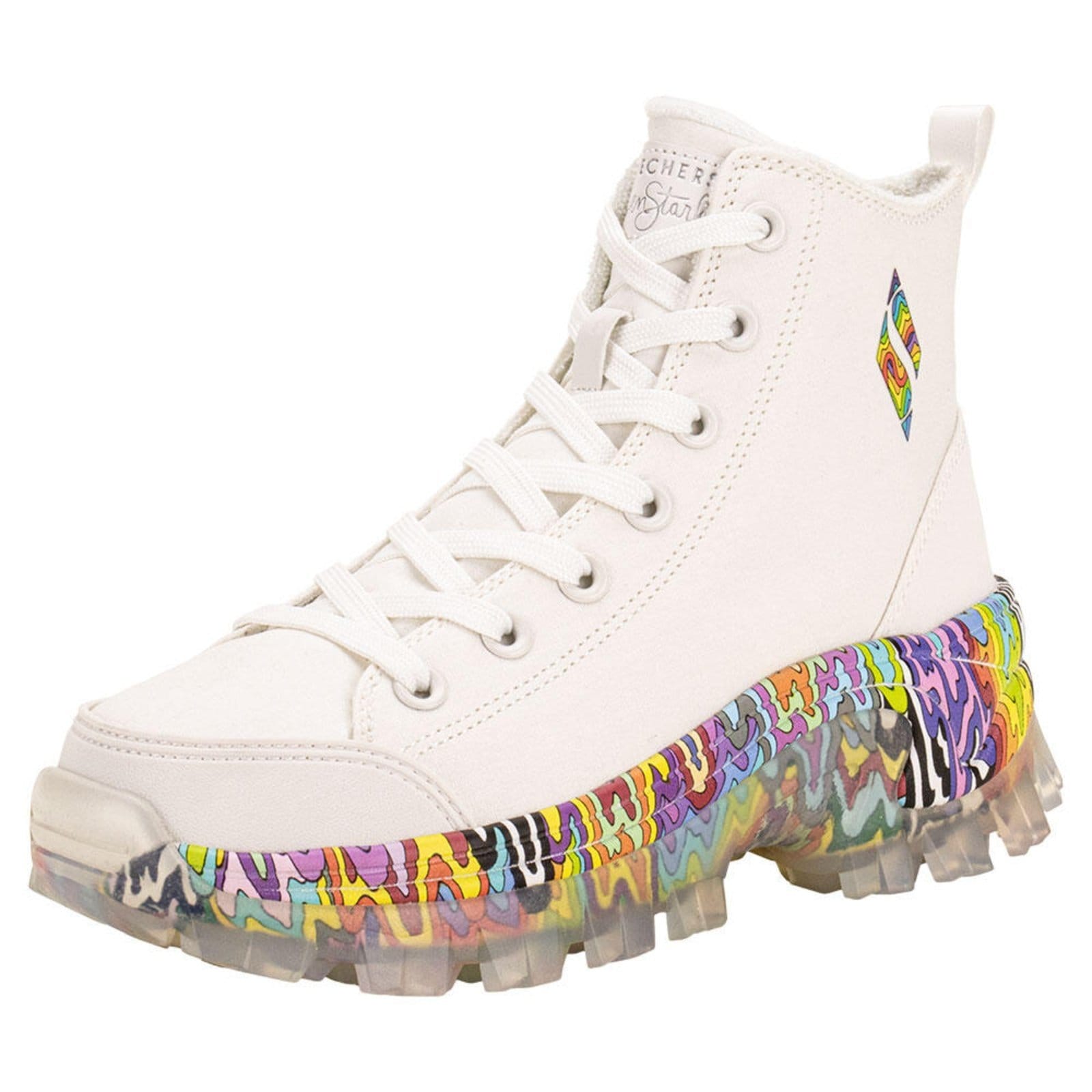 Tênis Feminino Jen Stark: Hi Ryze See-Thru Drip Skechers 177963 5677963