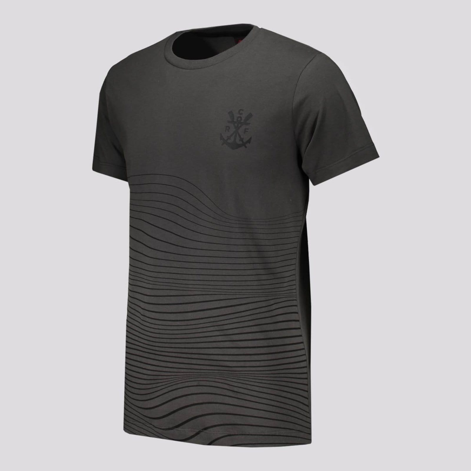 Vista 2 Camisa Flamengo Arremessar Preta braziline preto