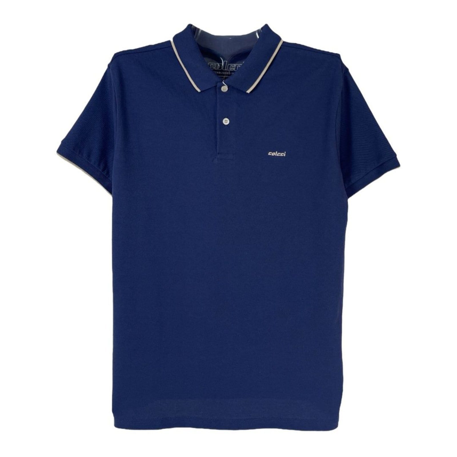 Vista 2 Polo Masculina Brasil Colcci Darkness Colcci azul