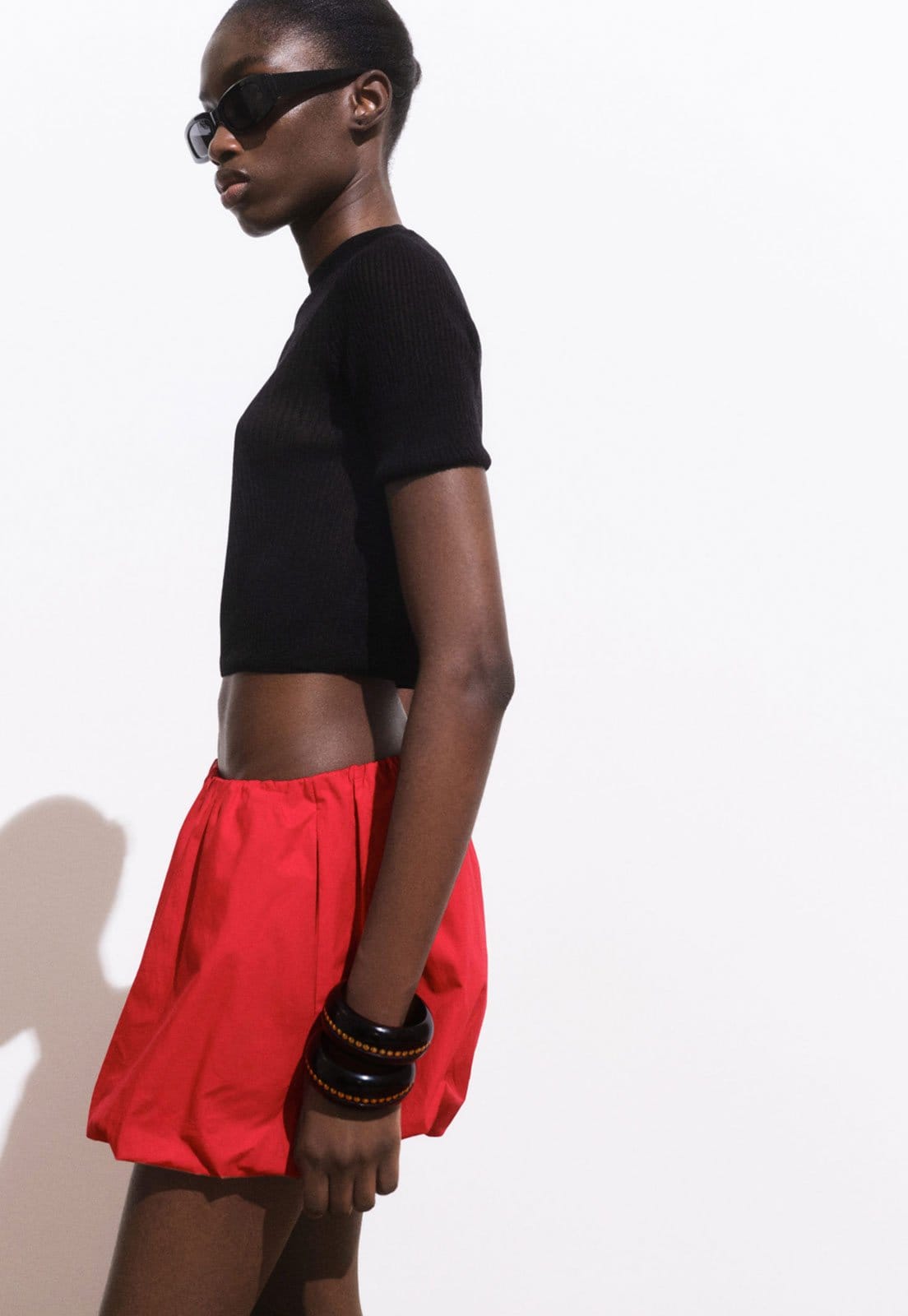 Vista 2 Short Mango Balloon Bellini Mango vermelho