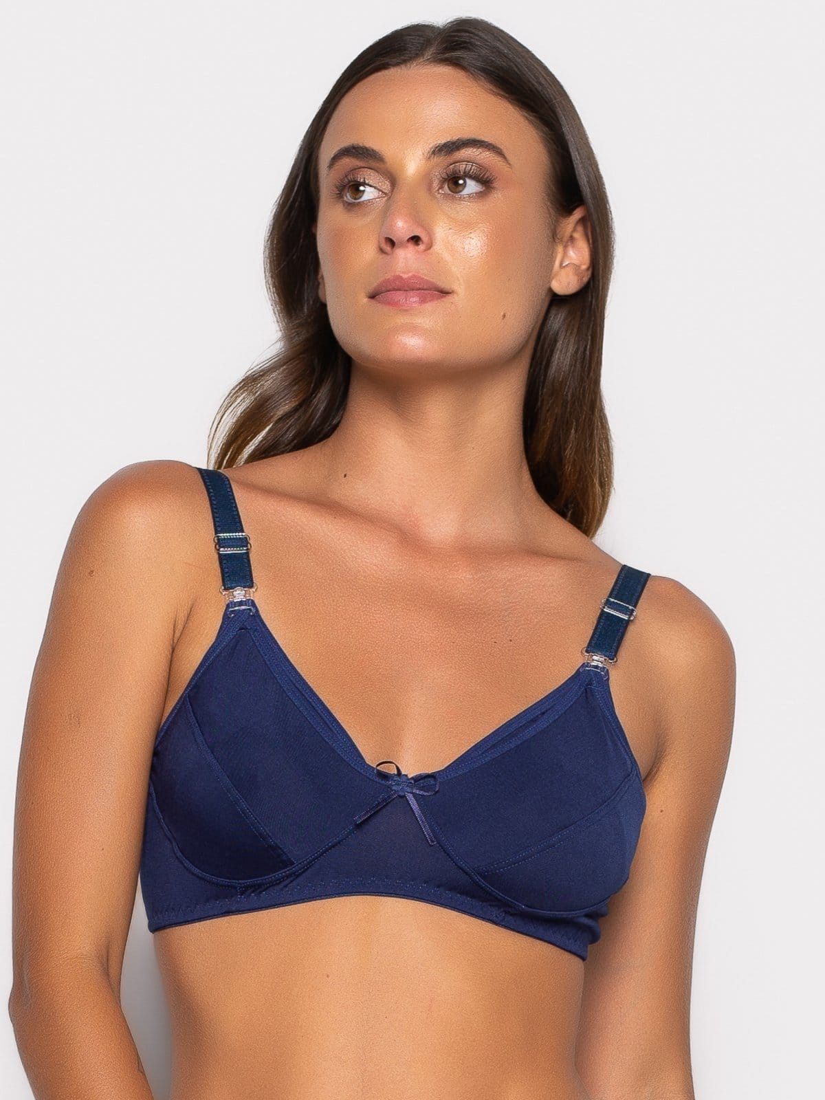 Vista principal Sutia Bravaa Store De Amamentação Basico Soutien para Amamentar 066 BRAVAA STORE azul/rosa azul