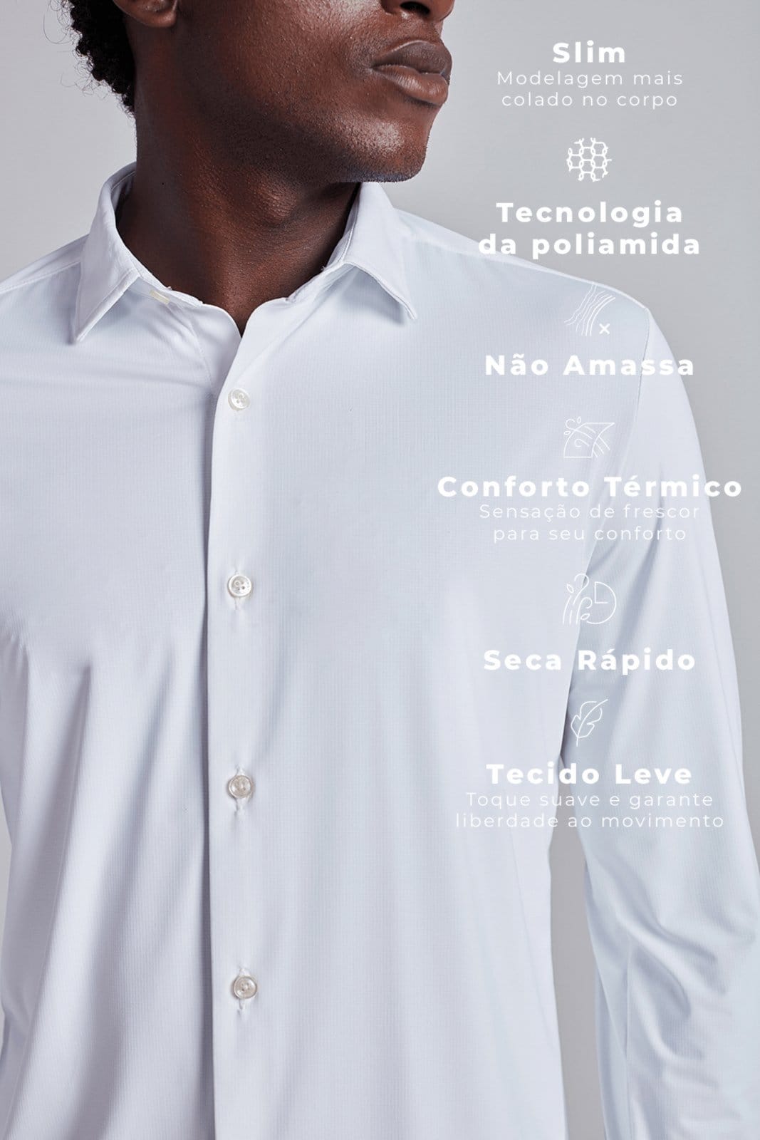 HIGHSTIL Camisa Lisa Tecnocomfy Slim Fit - 2