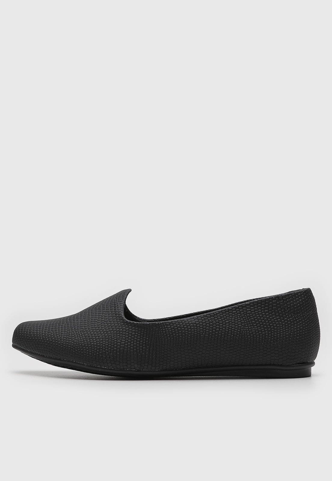 Sapatilha Feminina Beira Rio Texturizada Preta