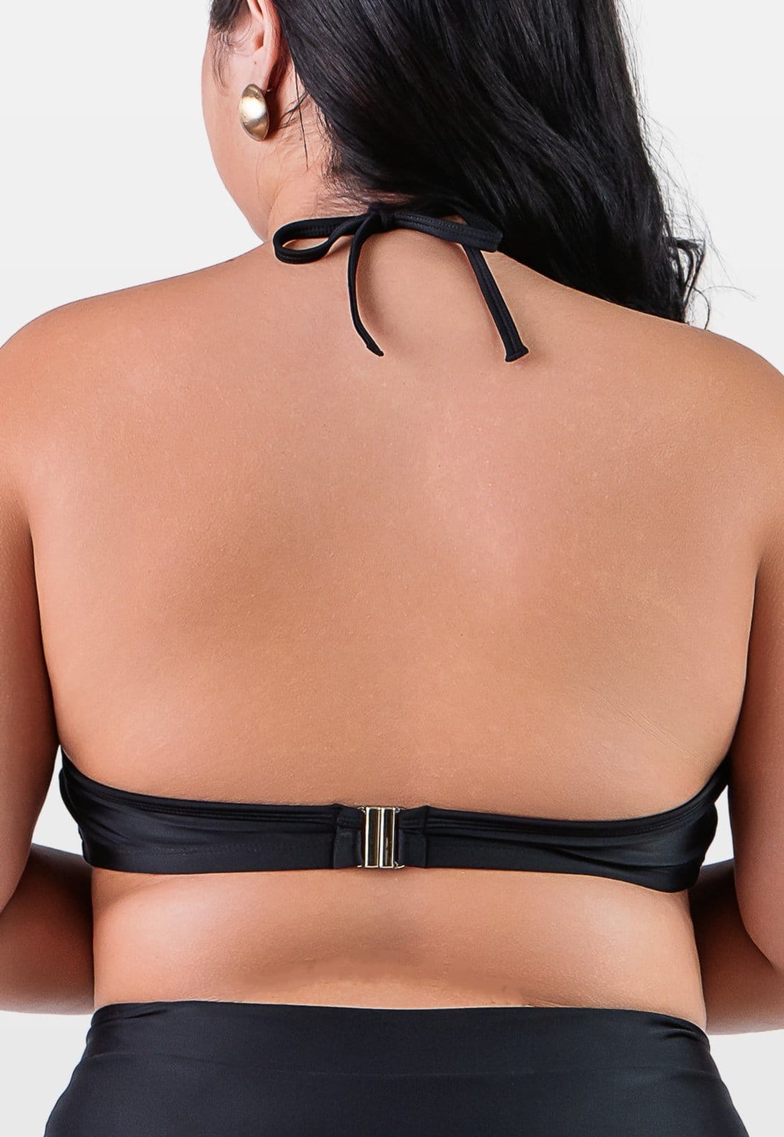 Vista 2 Top Summer Soul Meia Taça Com Bojo Plus Size Summer Soul preto