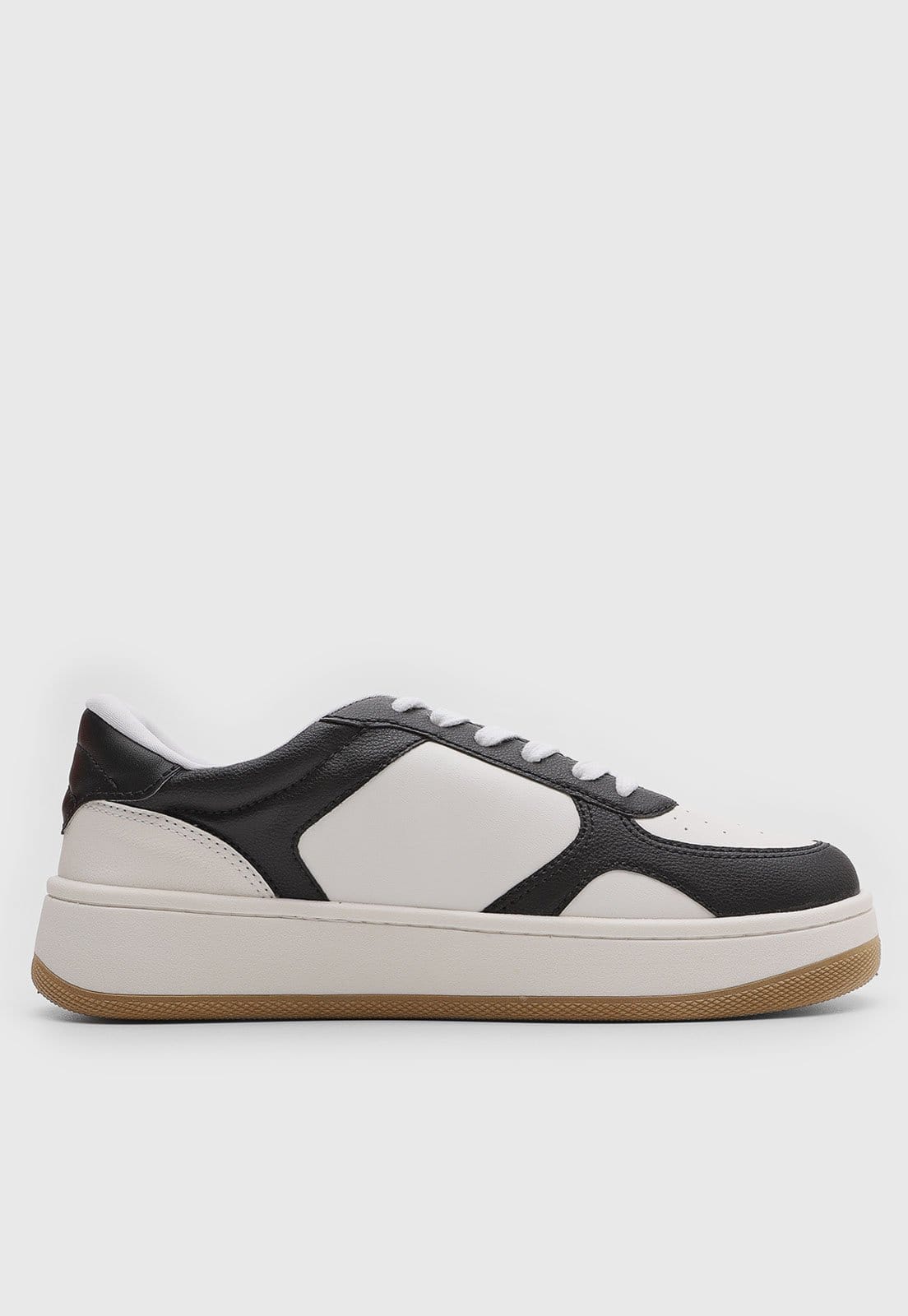 Vista 2 Tênis Feminino Anacapri Cano Baixo Branco Anacapri preto