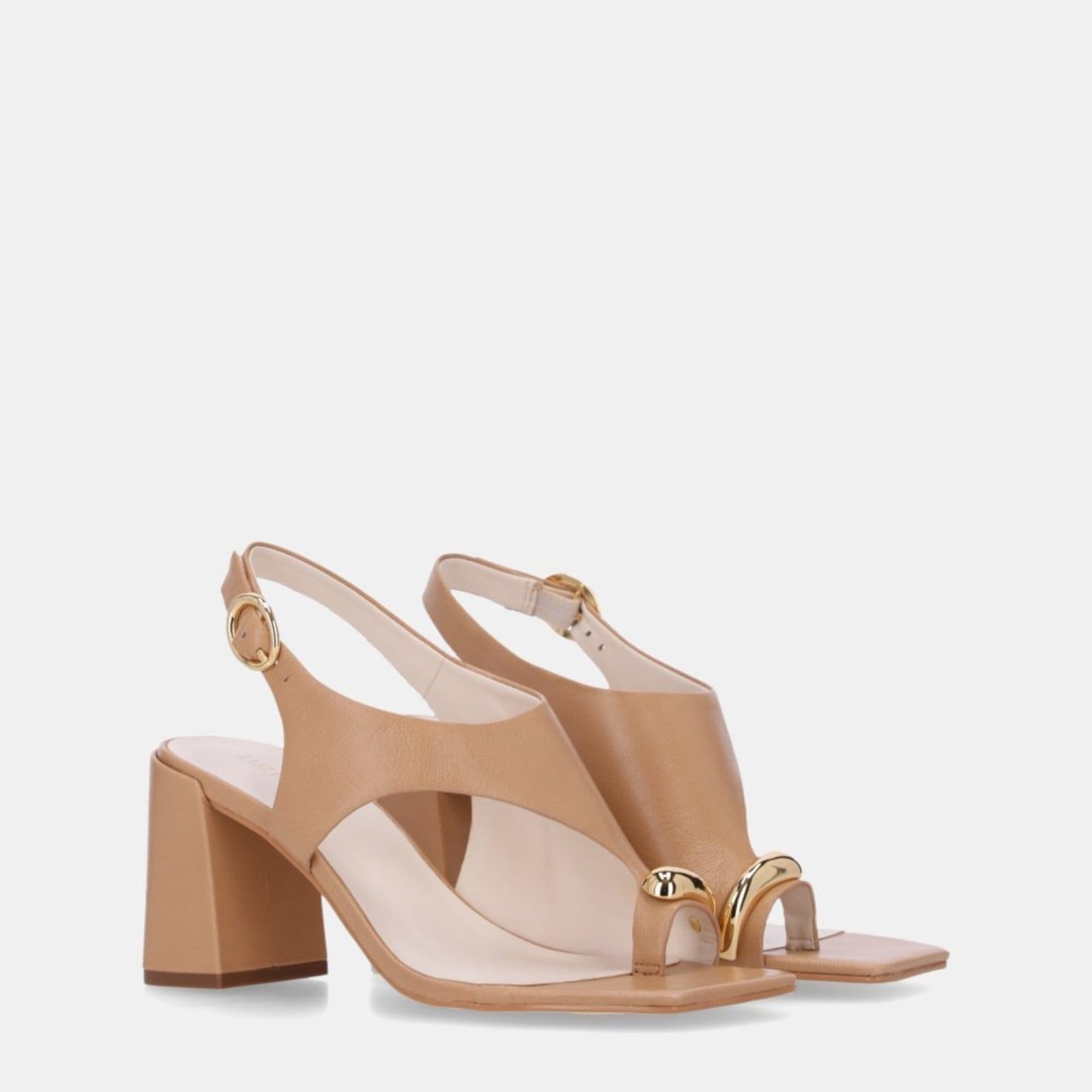 Vista 2 Sandália Salto Luz da Lua - 60830001 Luz Da Lua caramelo