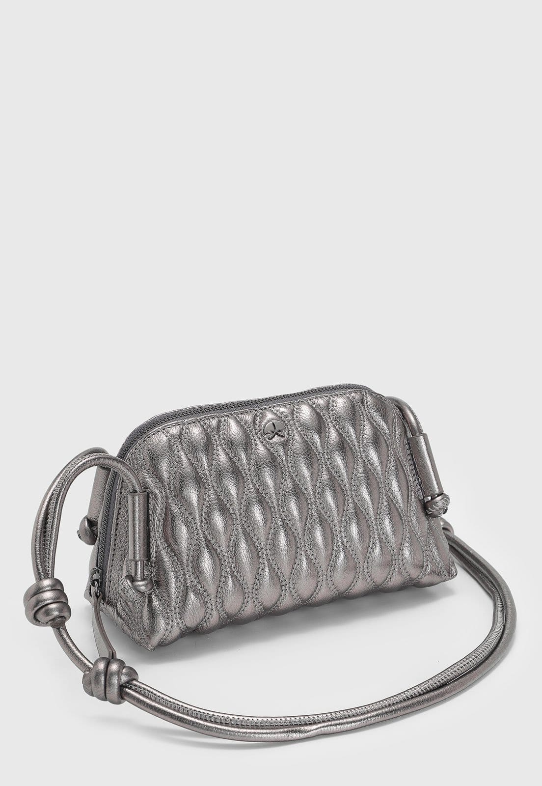 Vista 2 Bolsa Média Luiza Barcelos Matelassada Luiza Barcelos prata