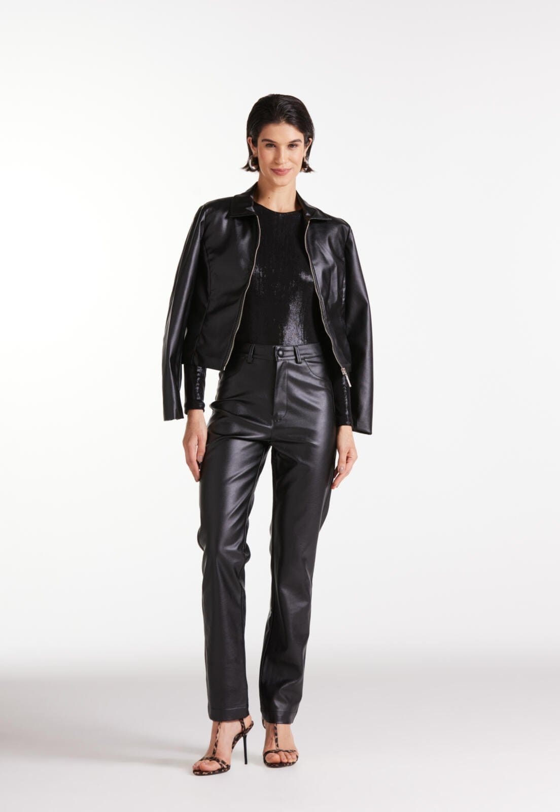 Calça Slim Cintura Alta Traymon