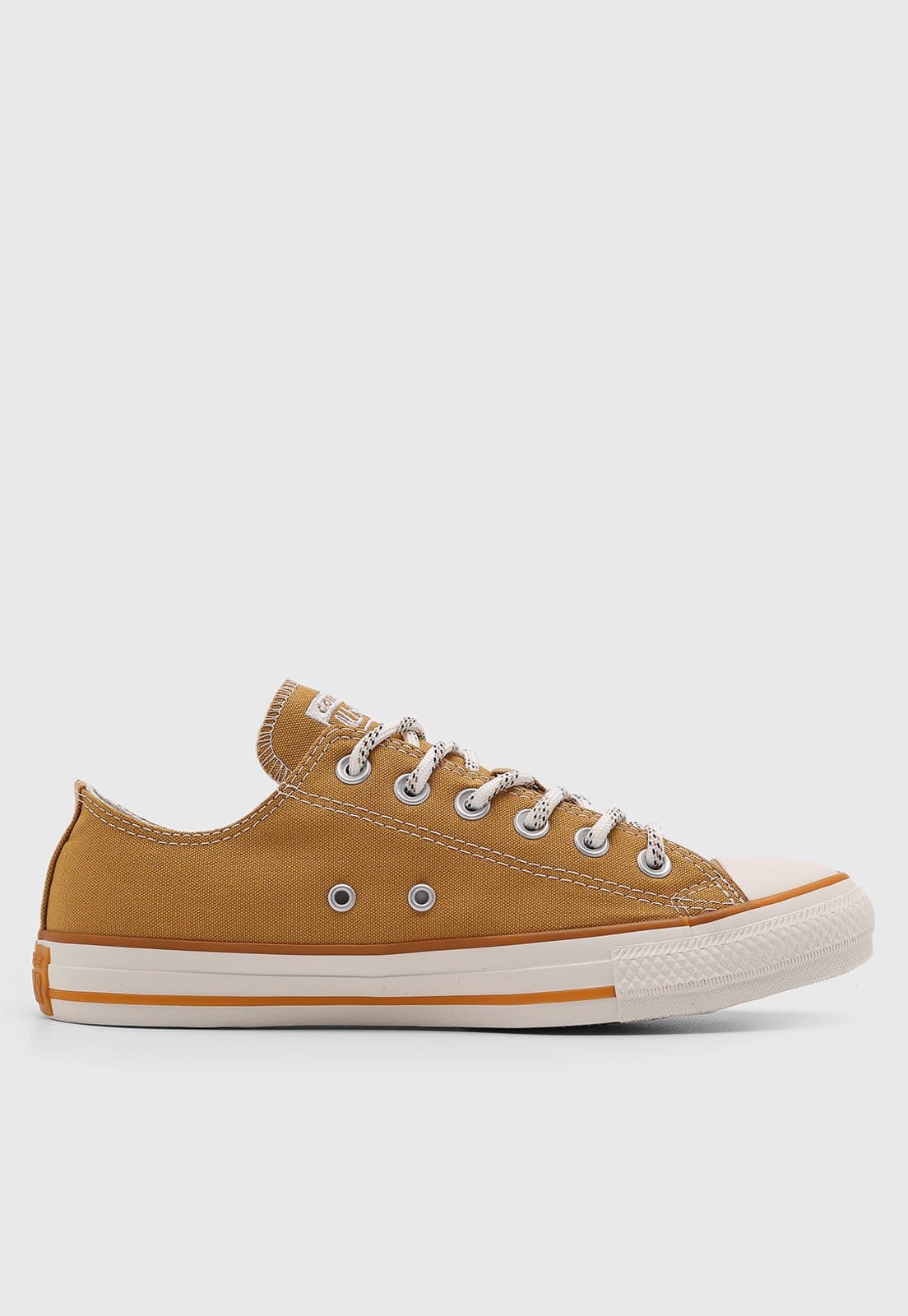 Vista 2 Tênis Converse Chuck Taylor All Star Mostarda Converse amarelo