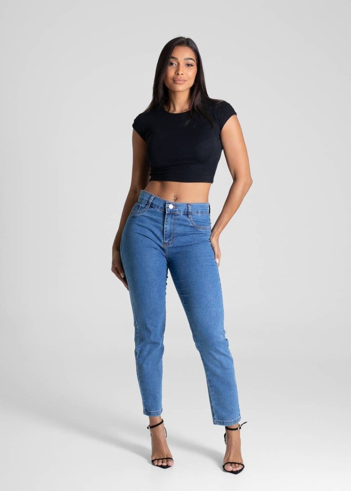Vista 2 Calça Jeans Sawary Skinny Petit - 281239 Sawary azul