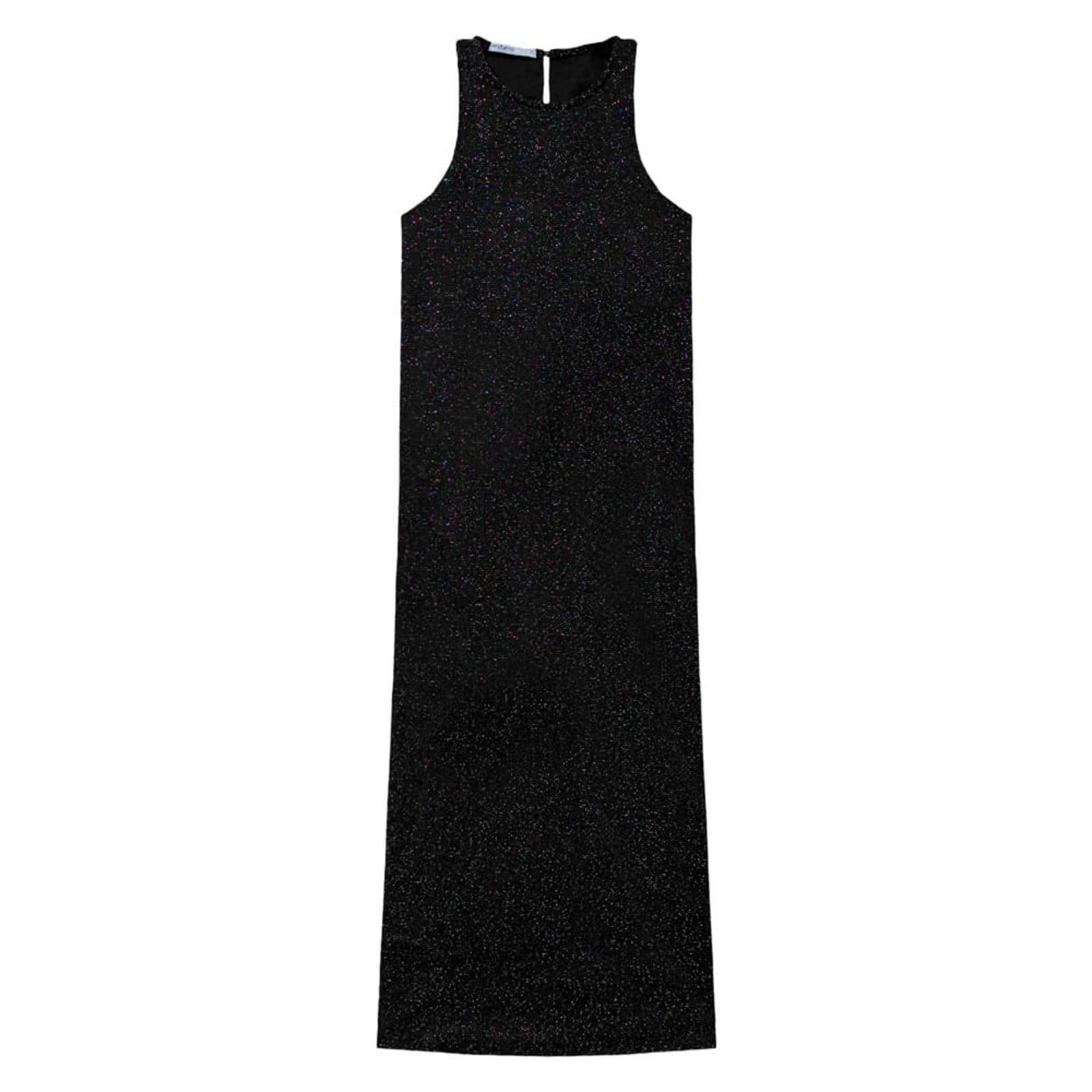 Vista 2 Vestido Midi Feminino Endless Com Brilho Rovitex preto